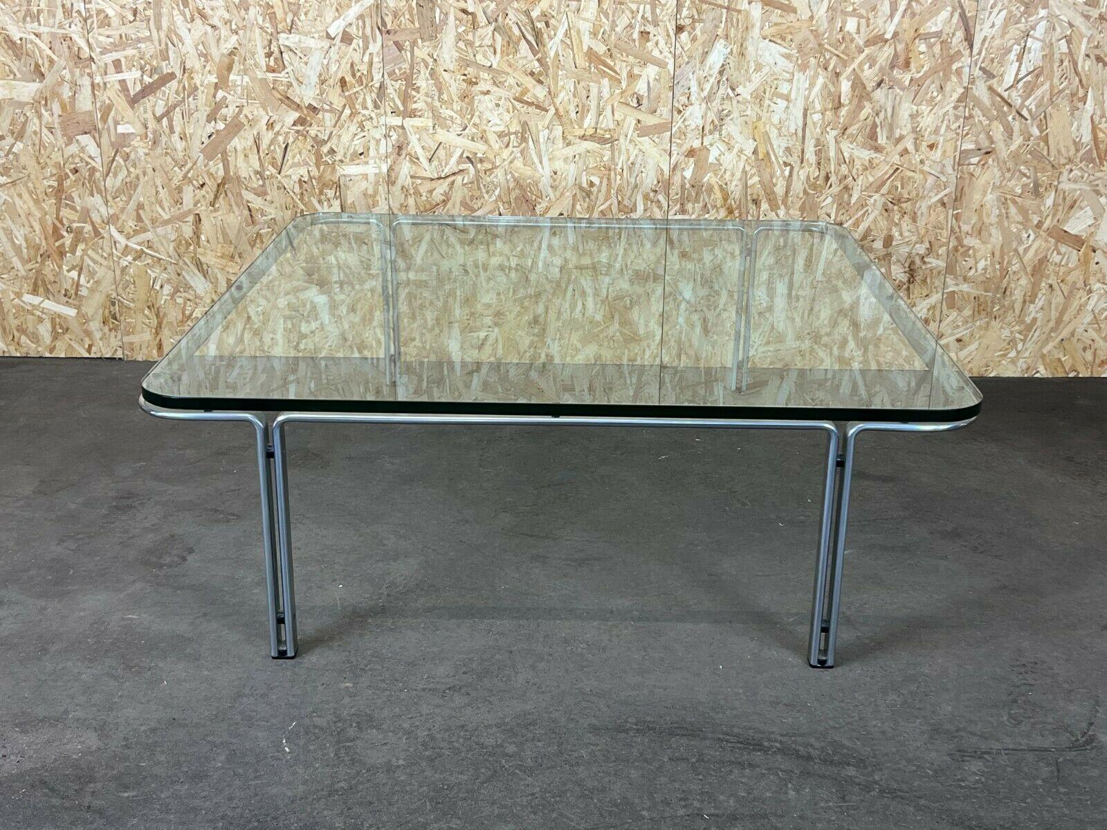 60s 70s Horst Brüning Coffee Table Kill International Coffee Table Glass Design In Fair Condition For Sale In Neuenkirchen, NI