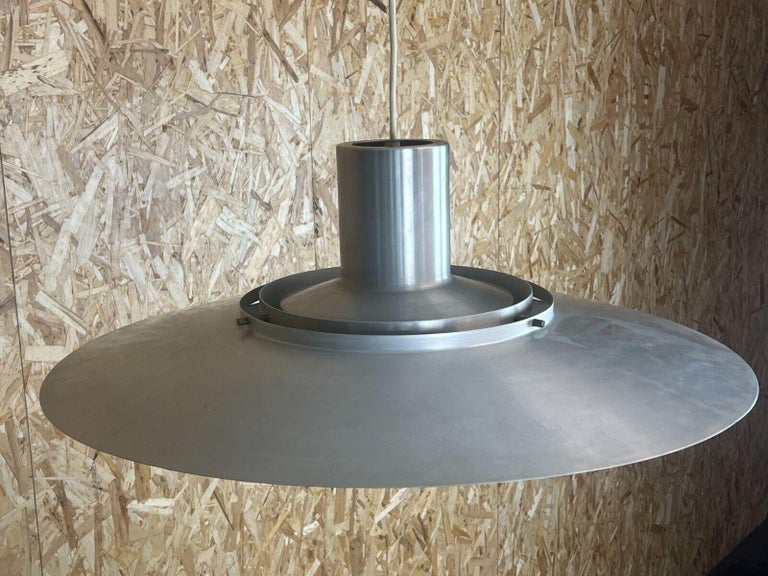 60s 70s Huge Aluminum Pendant Lamp by Preben Fabricius & Jørgen Kastholm P700 In Good Condition For Sale In Neuenkirchen, NI