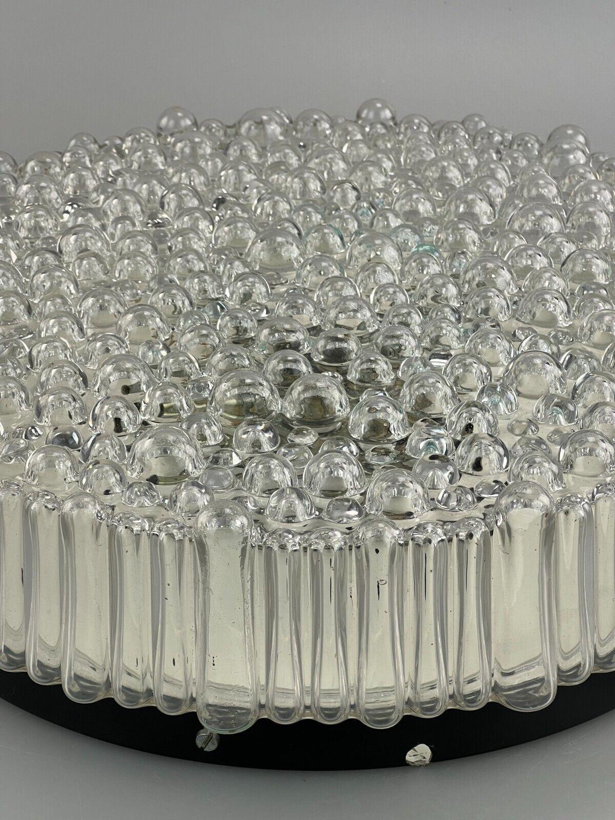 Métal Plafonnier plafonnier en verre bullé Hustadt Leuchten de l'ère spatiale, années 60 en vente