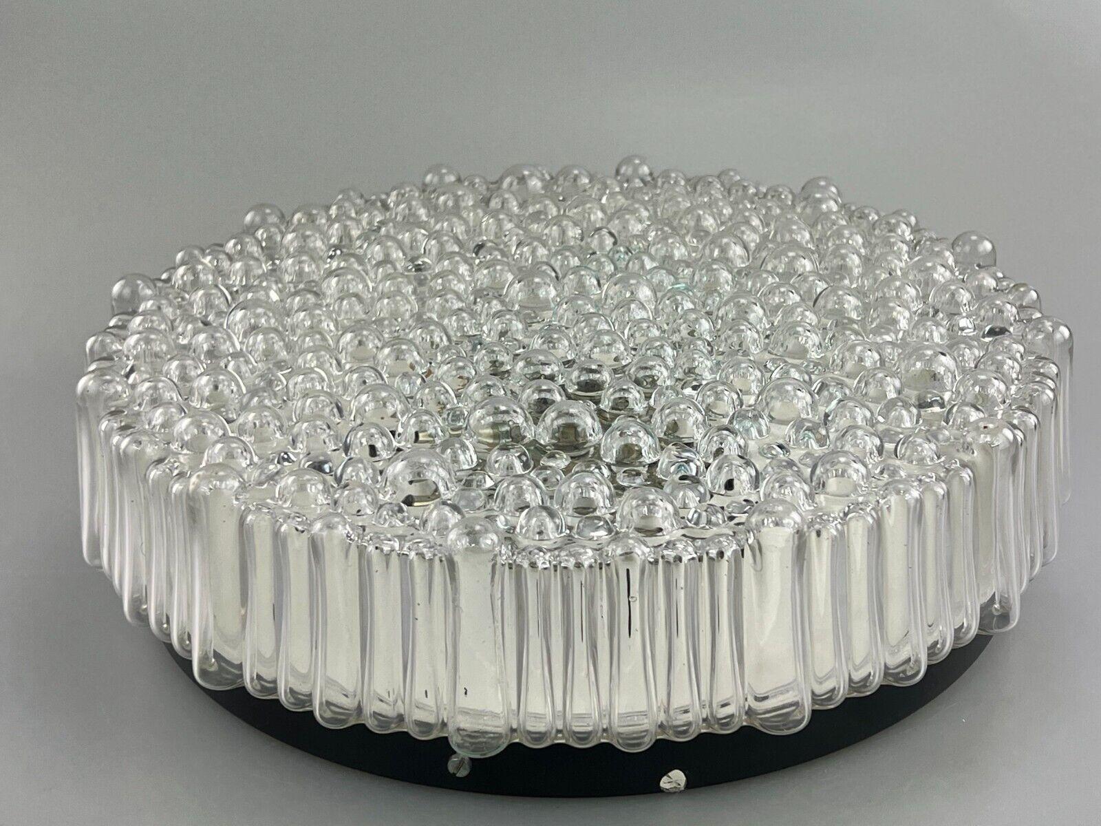 Plafonnier plafonnier en verre bullé Hustadt Leuchten de l'ère spatiale, années 60 en vente 3