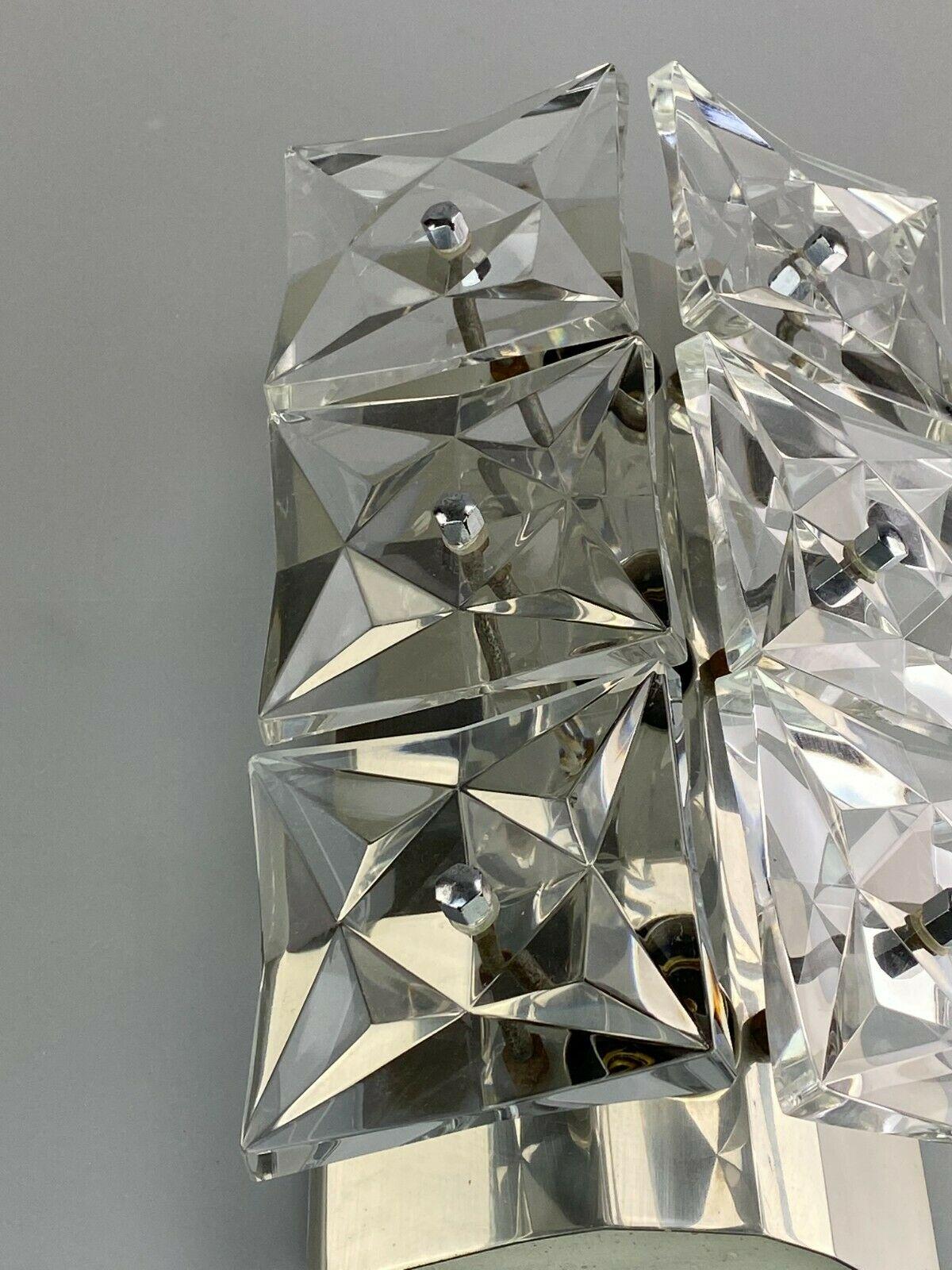 60s 70s Kinkeldey Wall Light Glass Wall Lamp Space Age Design 60s 70s In Good Condition For Sale In Neuenkirchen, NI
