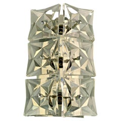 60s 70s Kinkeldey Wall Light Glass Wall Lamp Space Age Design 60s 70s