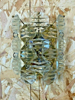 60s 70s Kinkeldey Wall Light Glass Wall Lamp Space Age Design
