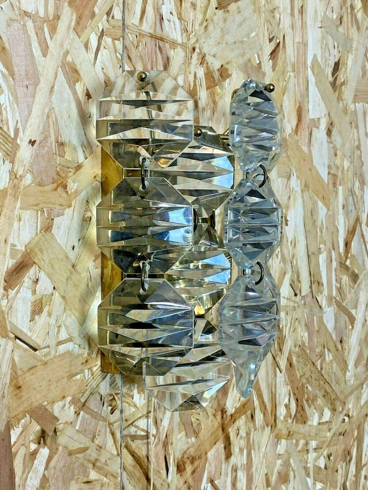 European 60s 70s Kinkeldey Wall Light Glass Wall Lamp Space Age Design For Sale
