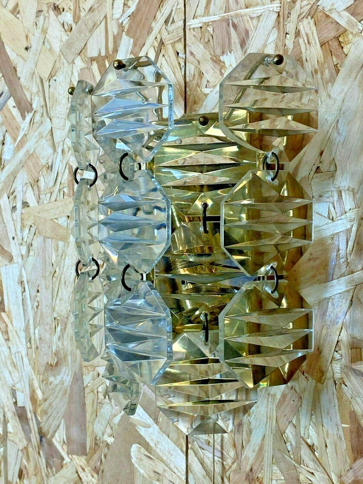 60s 70s Kinkeldey Wall Light Glass Wall Lamp Space Age Design In Good Condition For Sale In Neuenkirchen, NI