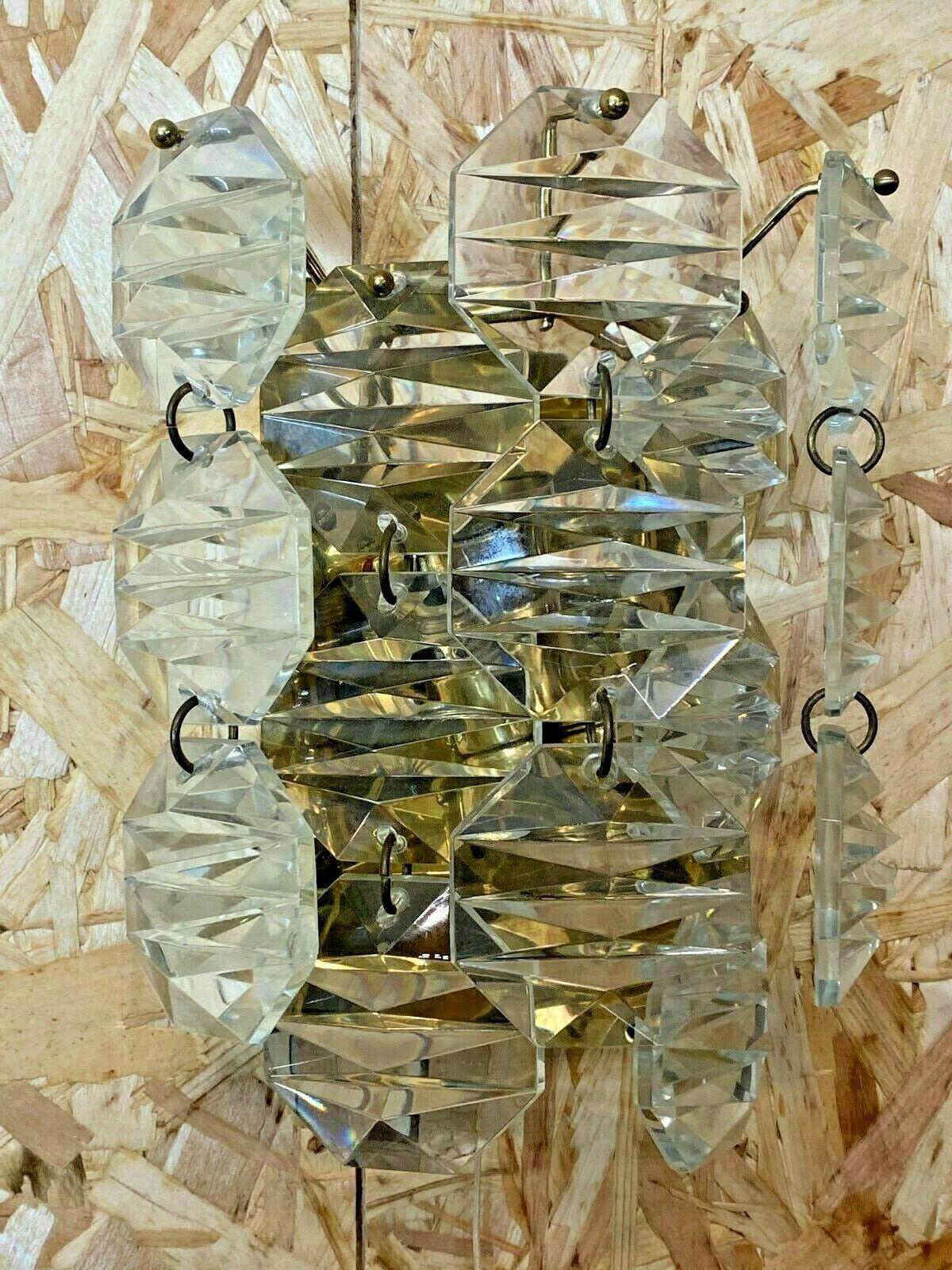 Late 20th Century 60s 70s Kinkeldey Wall Light Glass Wall Lamp Space Age Design For Sale