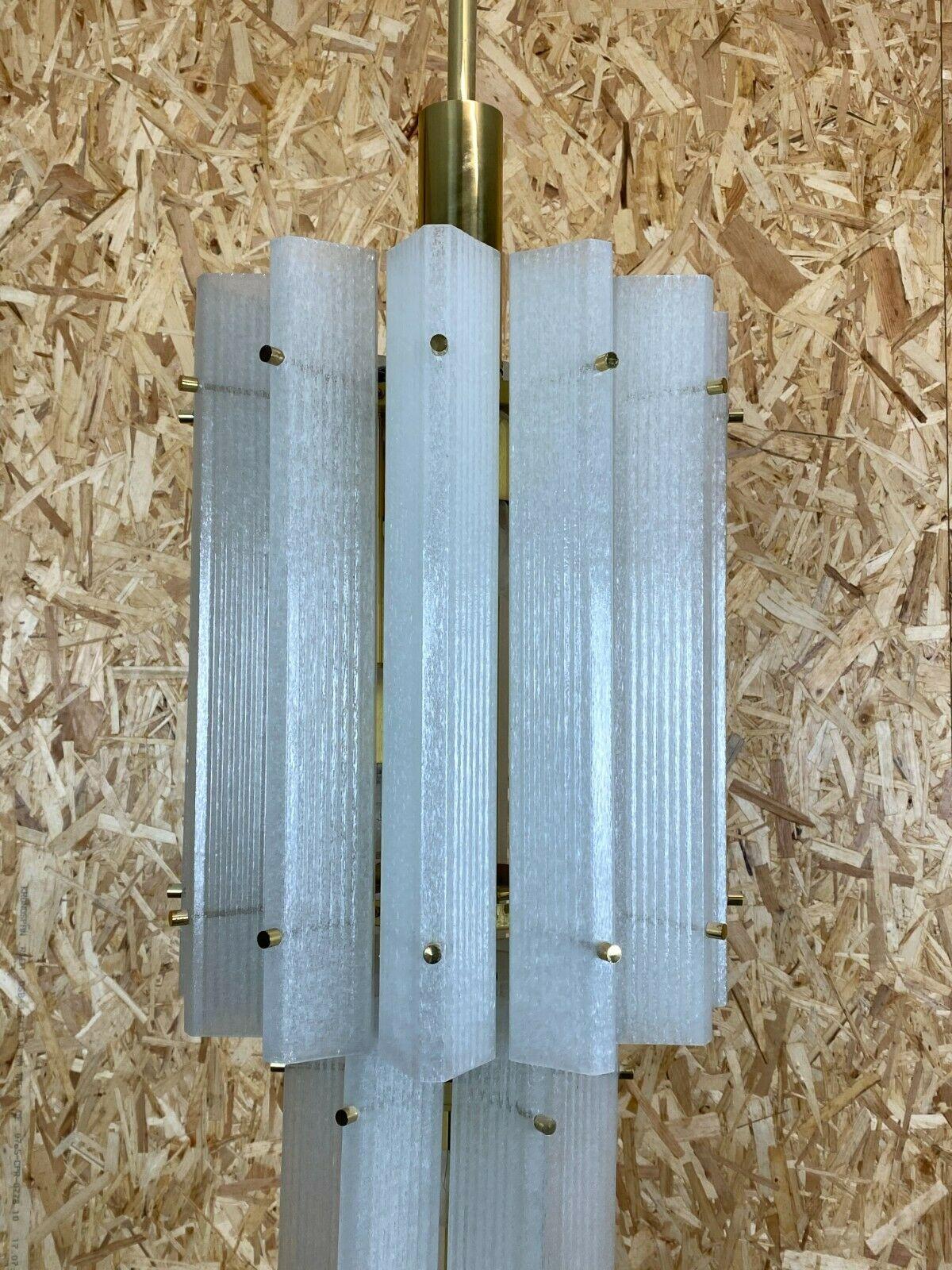 Fine XX secolo Anni '60-'70 Kronleuchter, enorme lampadario in vetro ghiaccio di Murano Lampada a sospensione Limburg 60er in vendita