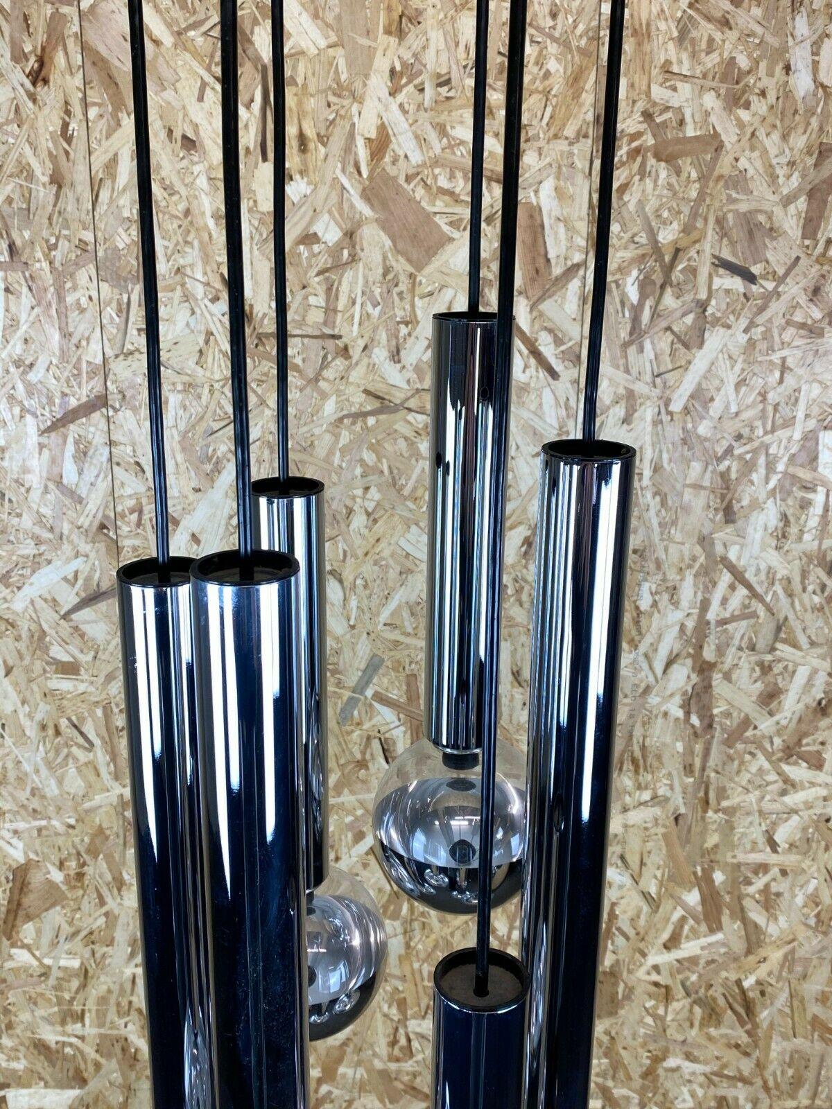 Lampe Cascade à 6 lampes des années 60 et 70 par Motoko Ishii pour Staff Chrom en vente 7