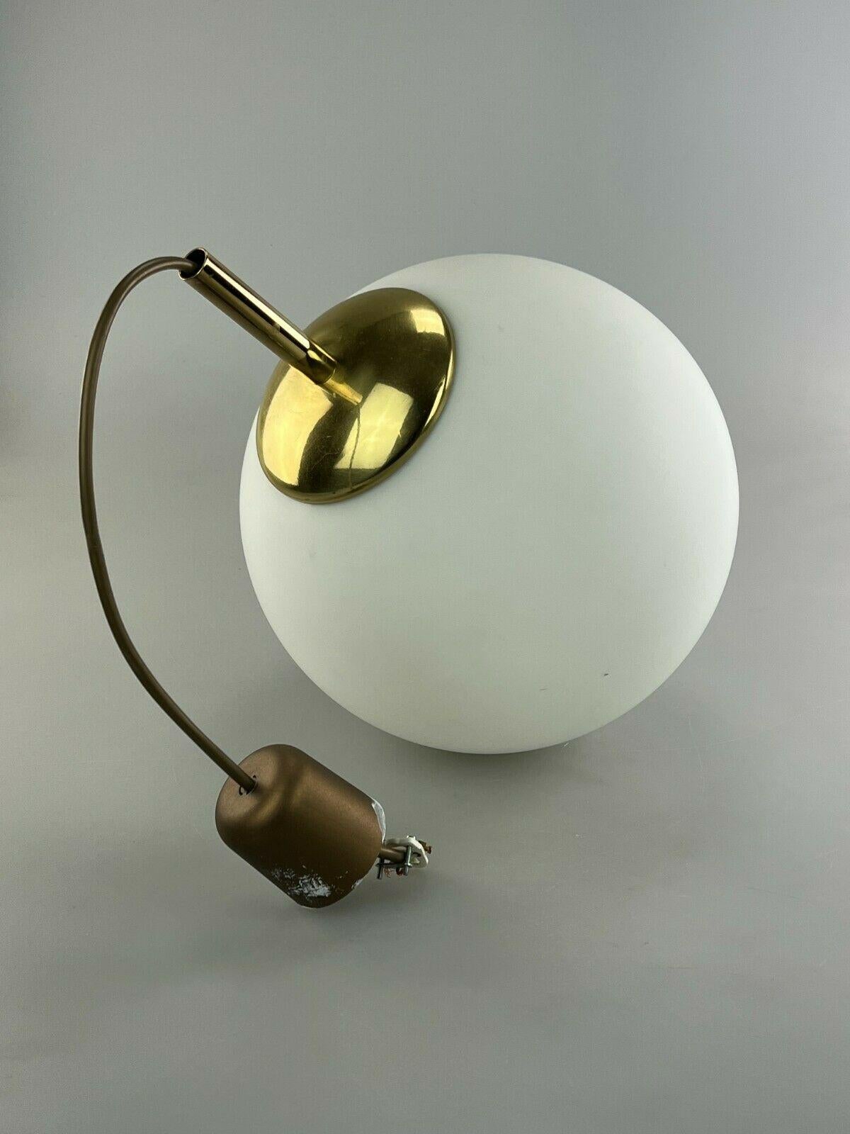 60s 70s Lamp Ceiling Lamp Ball Lamp Opal Brass Glass Space Age Design For Sale 2
