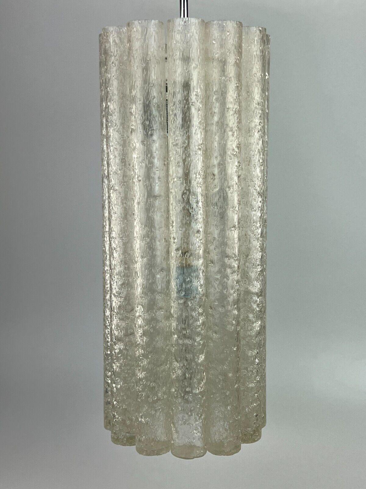 Fin du 20e siècle Plafonnier en verre chromé Doria, design ère spatiale, années 60 70 en vente