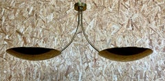 60s 70s Lamp Ceiling Lamp Florian Schulz "Duan" Brass Pendant Lamp Design