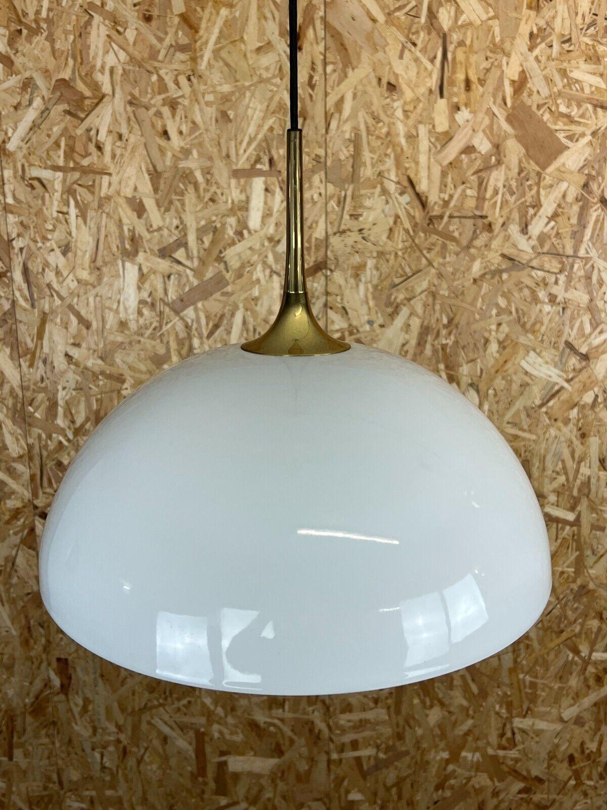 60s 70s Lamp Ceiling Lamp Hanging Lamp Florian Schulz Brass White Design 4