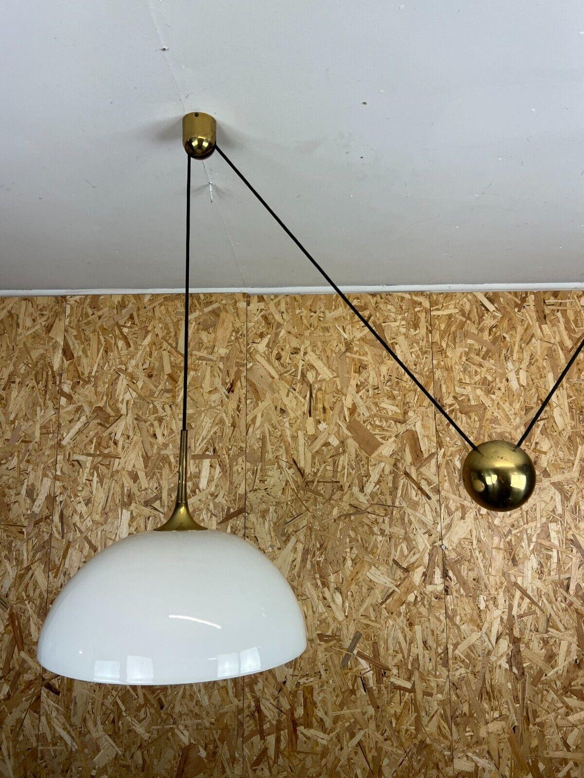 60s 70s Lamp Ceiling Lamp Hanging Lamp Florian Schulz Brass White Design 6