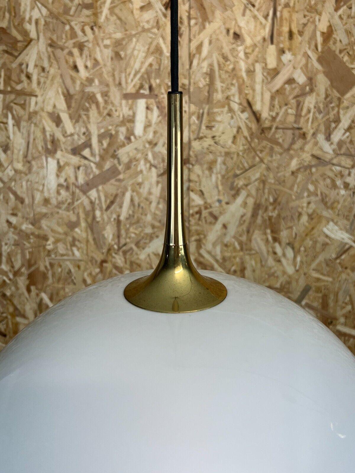60s 70s Lamp Ceiling Lamp Hanging Lamp Florian Schulz Brass White Design 3
