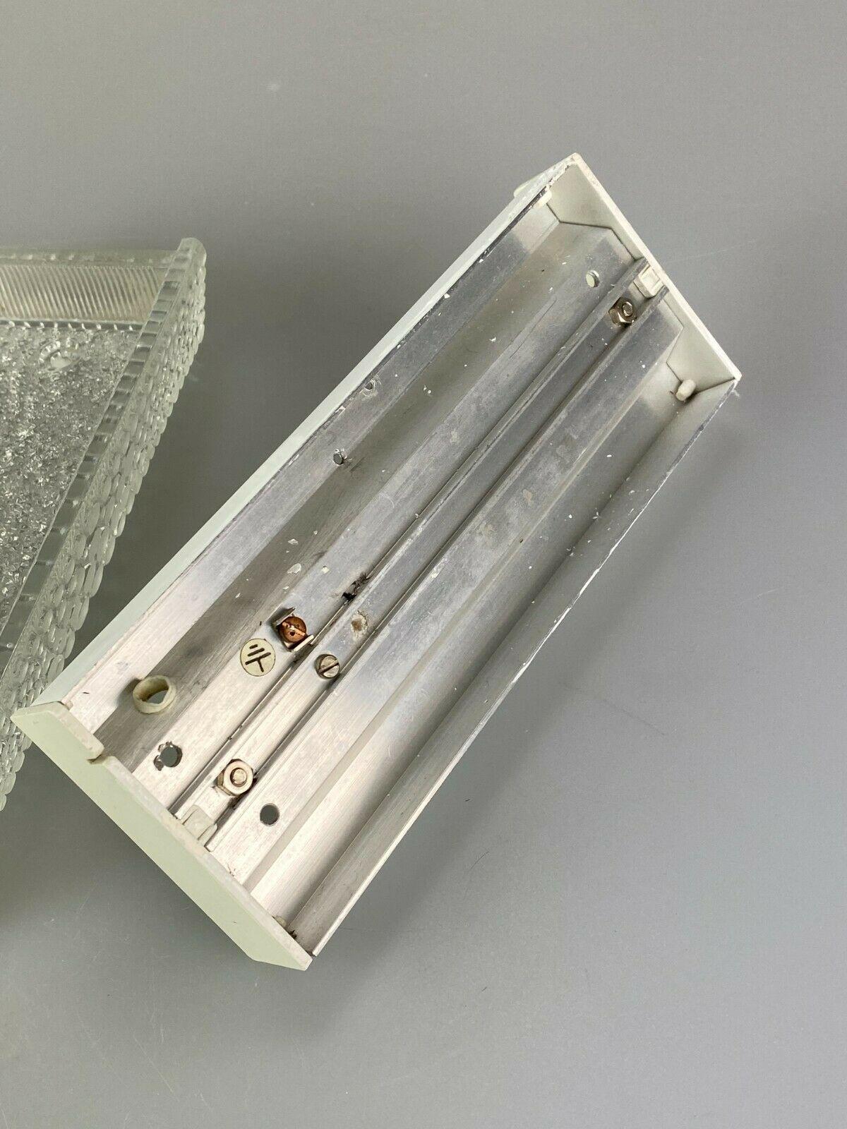 60s 70s Lamp Fixture Wall Sconce Wall Lamp Ice Glass Space Age Design For Sale 6