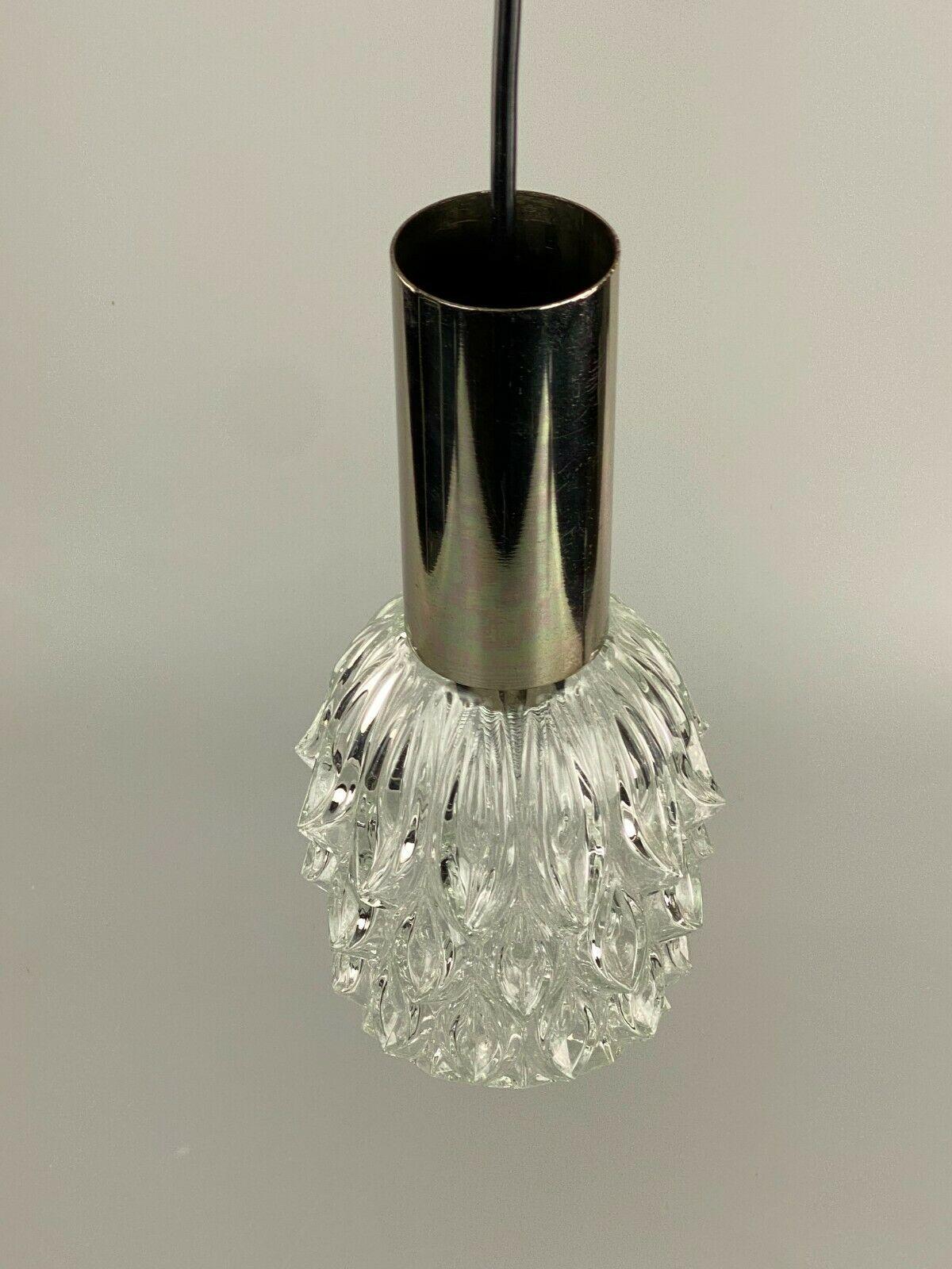 60er-Jahre-Lampe, Hängeleuchte, Kugellampe, Blase, Chrom, Glas, Space Age Design (Deutsch) im Angebot