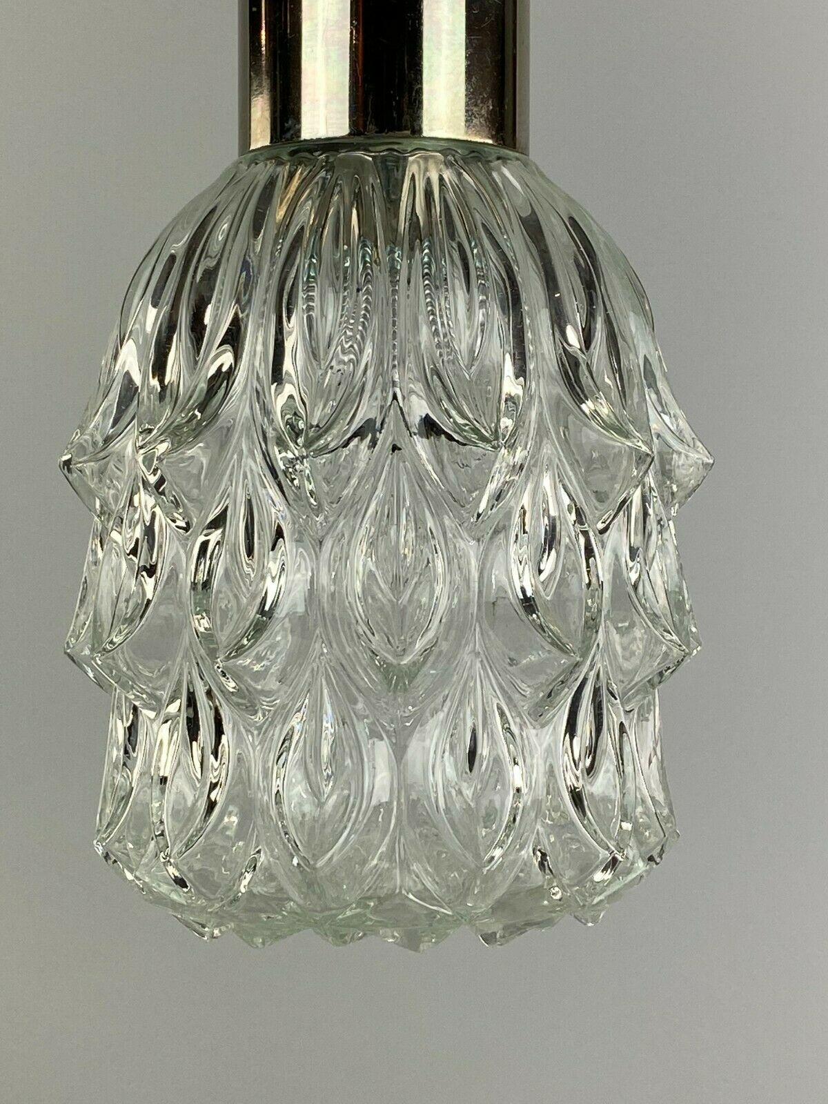 60er-Jahre-Lampe, Hängeleuchte, Kugellampe, Blase, Chrom, Glas, Space Age Design (Ende des 20. Jahrhunderts) im Angebot