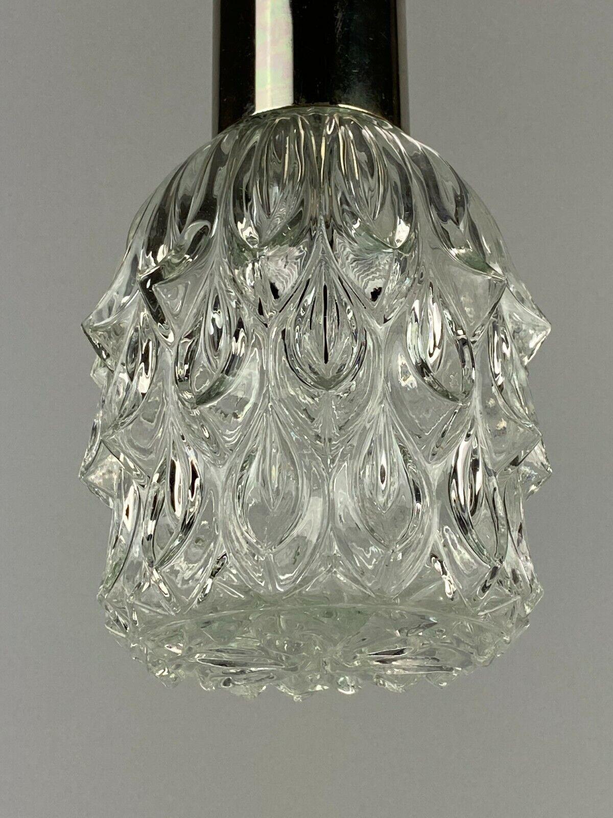 60er-Jahre-Lampe, Hängeleuchte, Kugellampe, Blase, Chrom, Glas, Space Age Design (Metall) im Angebot