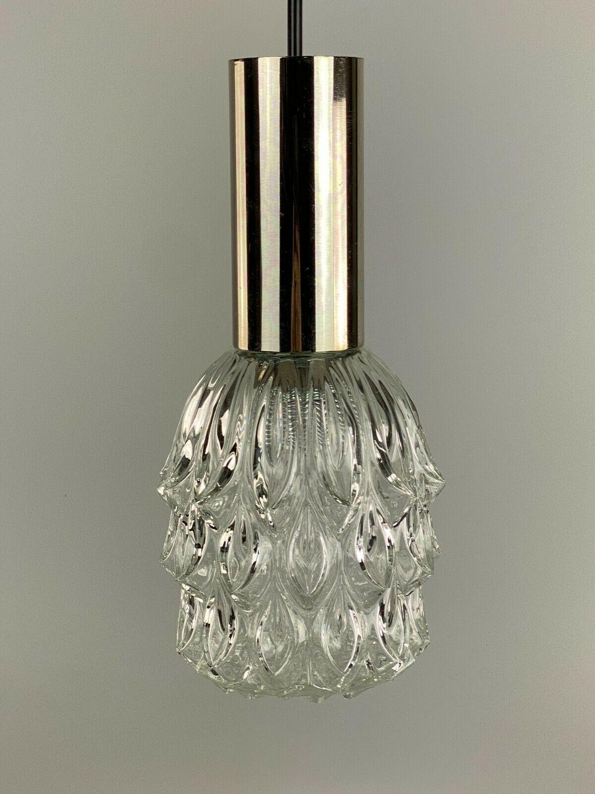 60er-Jahre-Lampe, Hängeleuchte, Kugellampe, Blase, Chrom, Glas, Space Age Design im Angebot 1