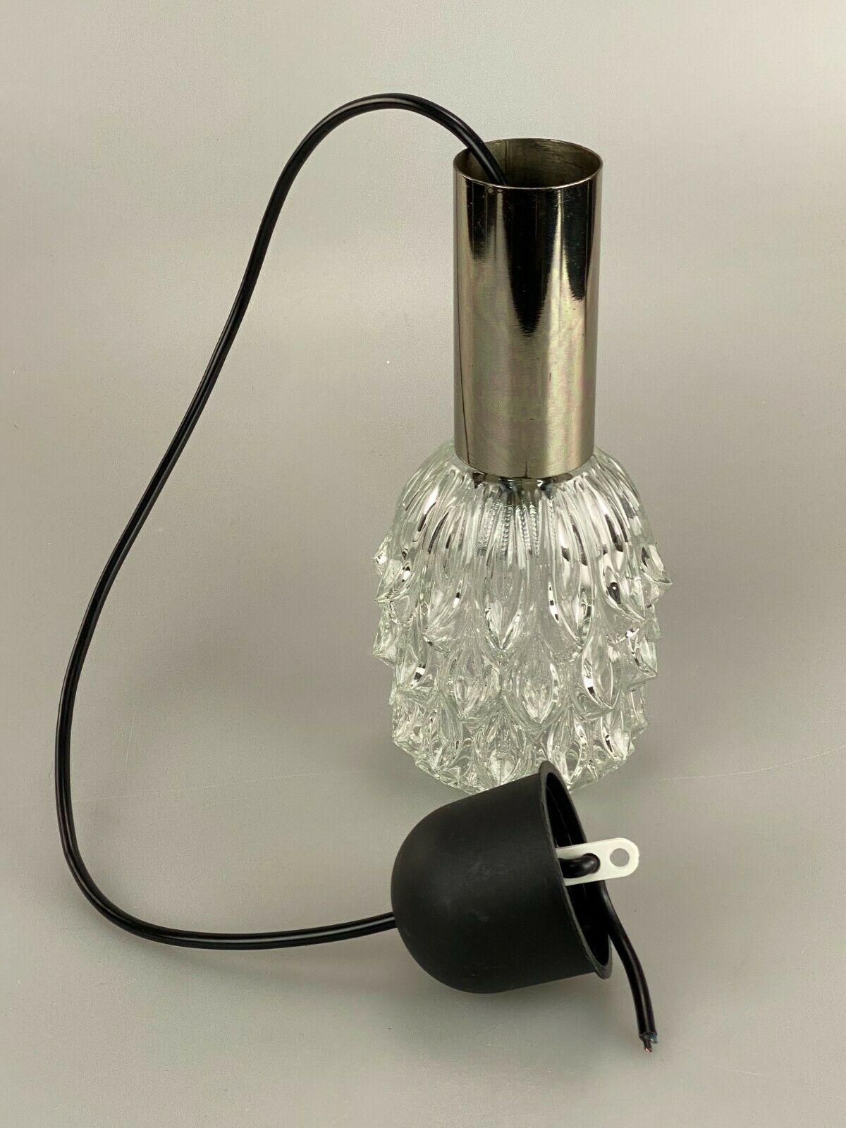 60s 70s Lamp Hanging Lamp Ball Lamp Bubble Chrome Glass Space Age Design For Sale 2