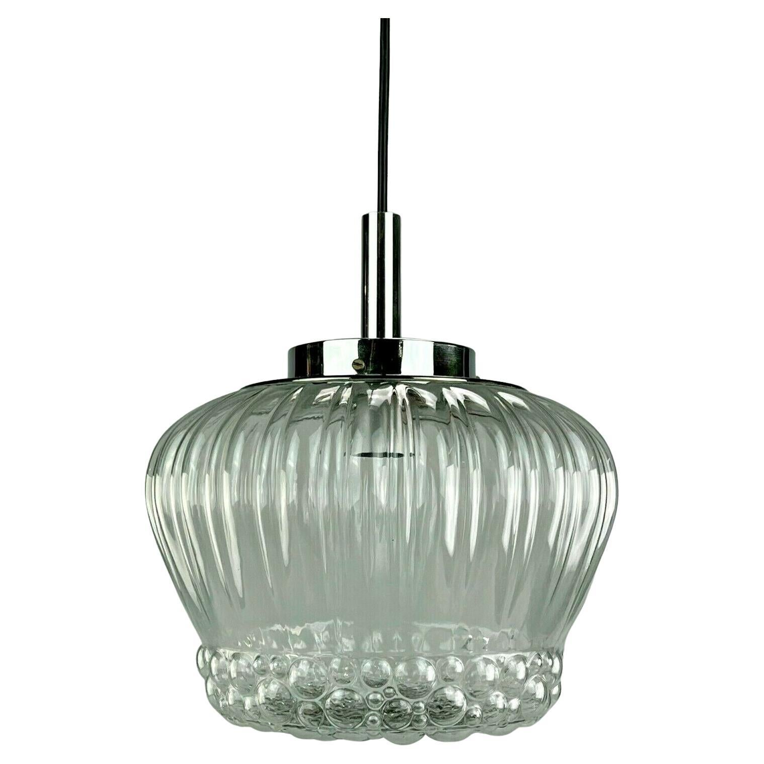 Lampada anni '60-'70 Lampada a sospensione Ball Lamp Bubble Chrome Glass Space Age Design