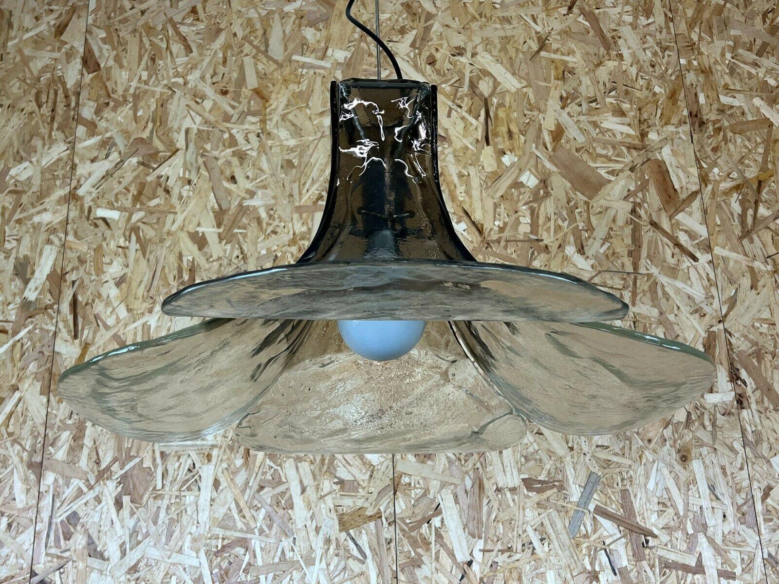 60s 70s Lamp light Carlo Nason Mazzega Kalmar Murano ceiling lamp 60s

Object: ceiling lamp

Manufacturer: Mazzega

Condition: good

Age: around 1960-1970

Dimensions:

Diameter = 66cm
Height = 40cm

Other notes:

The pictures serve