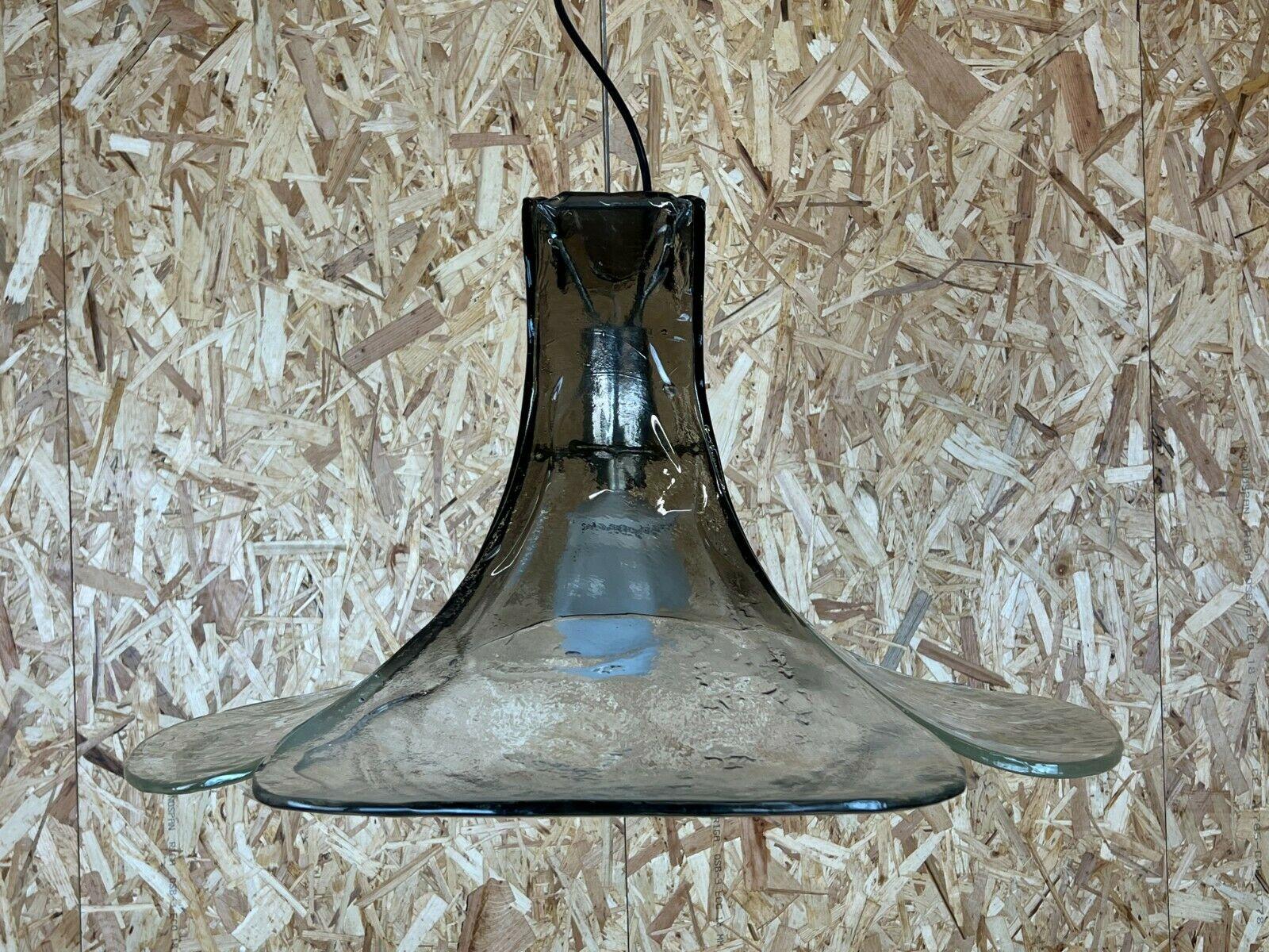 Italian 60s 70s Lamp Light Carlo Nason Mazzega Kalmar Murano Ceiling Lamp 60s