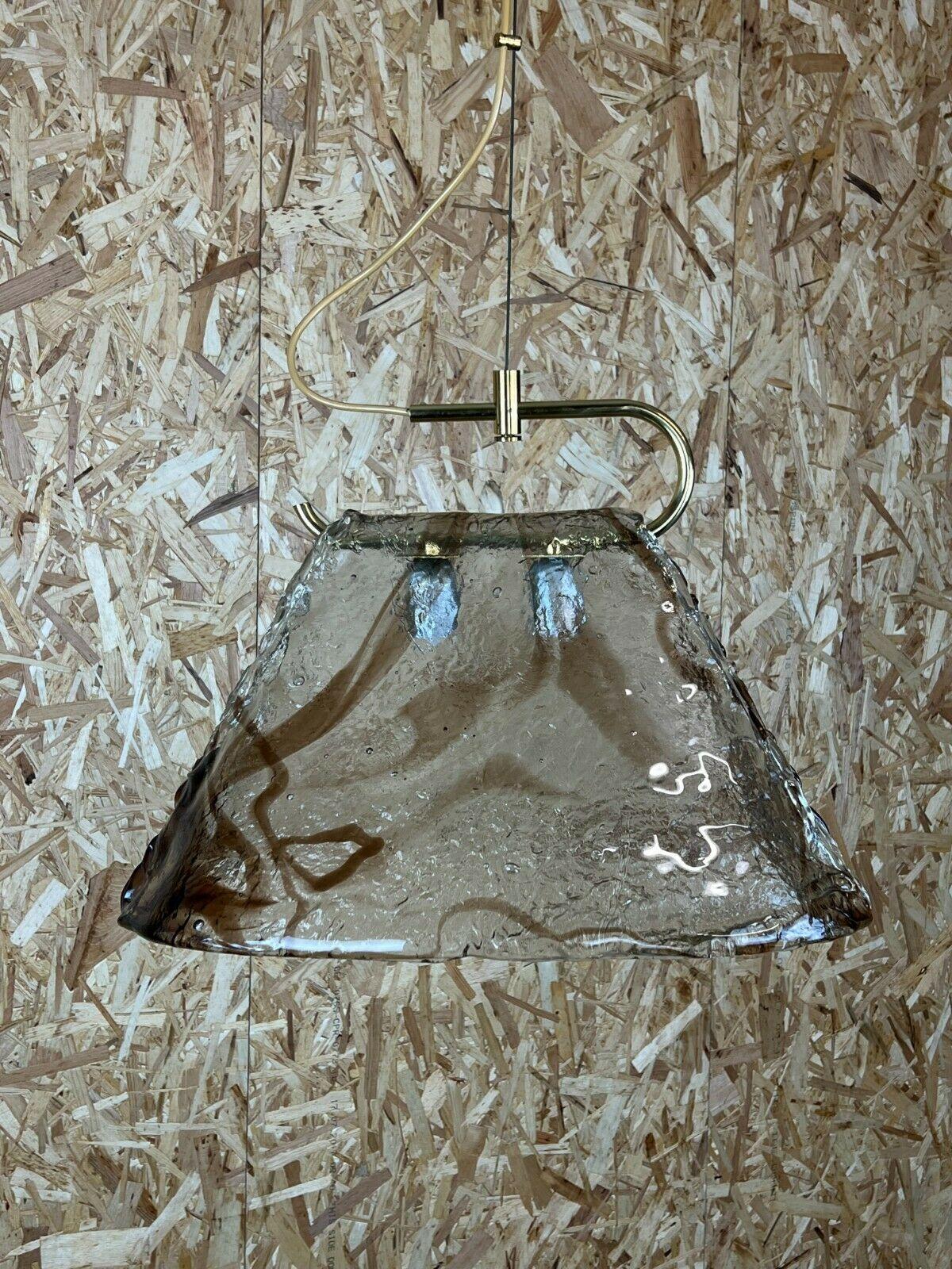 60s 70s Lamp Light Carlo Nason Mazzega Kalmar Murano Ceiling Light en vente 7