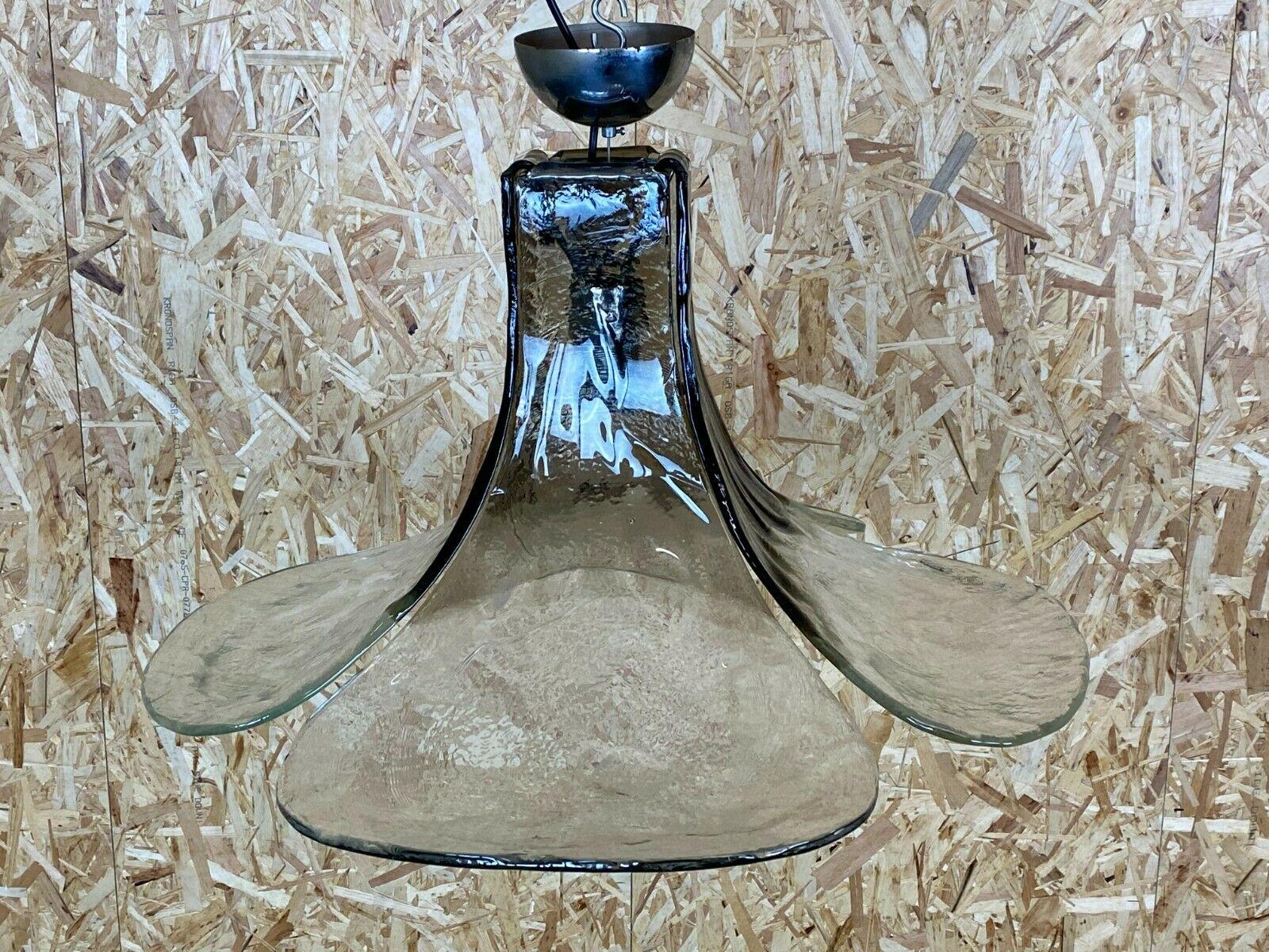 Italian 60s 70s Lamp Light Carlo Nason Mazzega Kalmar Murano Ceiling Lamp