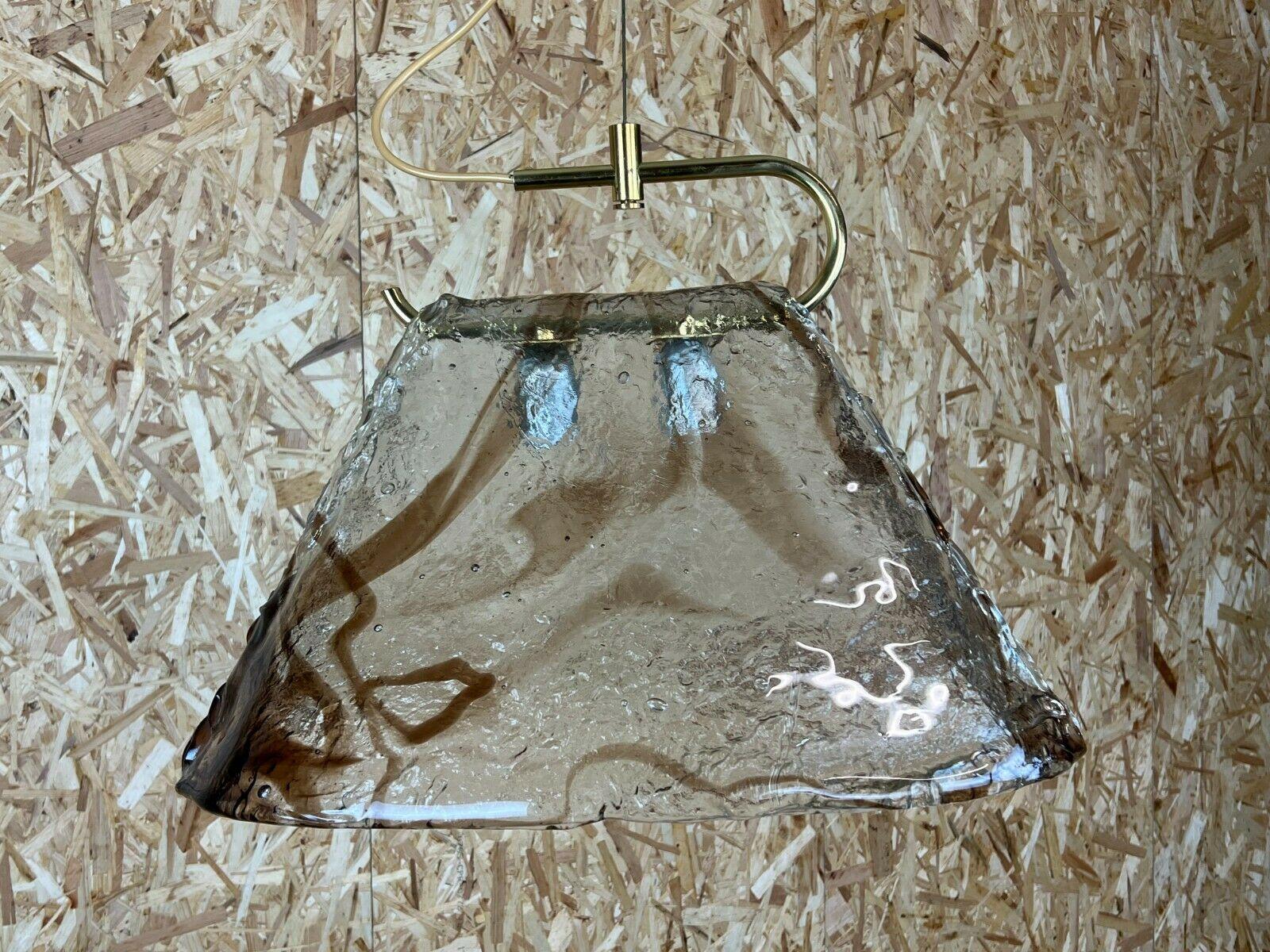 60s 70s Lamp Light Carlo Nason Mazzega Kalmar Murano Ceiling Light Bon état - En vente à Neuenkirchen, NI