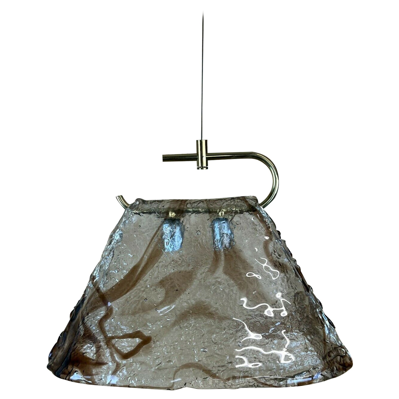 60s 70s Lámpara Light Carlo Nason Mazzega Kalmar Murano Lámpara de techo en venta