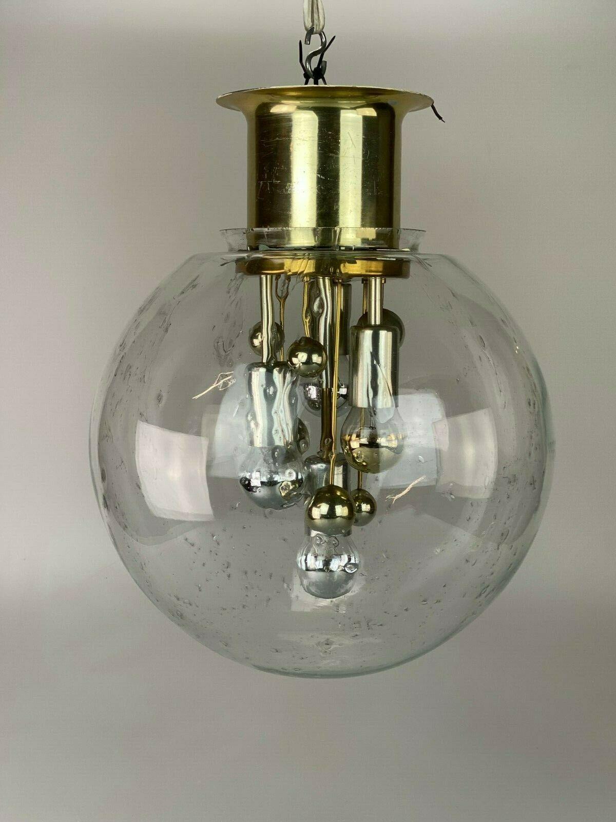 60s 70s Lamp Light Ceiling Lamp Ball Lamp Doria Glass Space Age Design In Good Condition For Sale In Neuenkirchen, NI