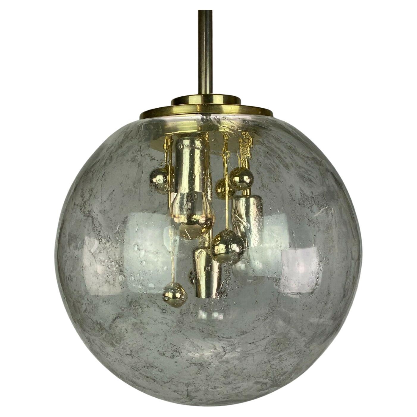 60s 70s Lamp Ceiling Lamp Ball Lamp Opal Brass Glass Space Age Design