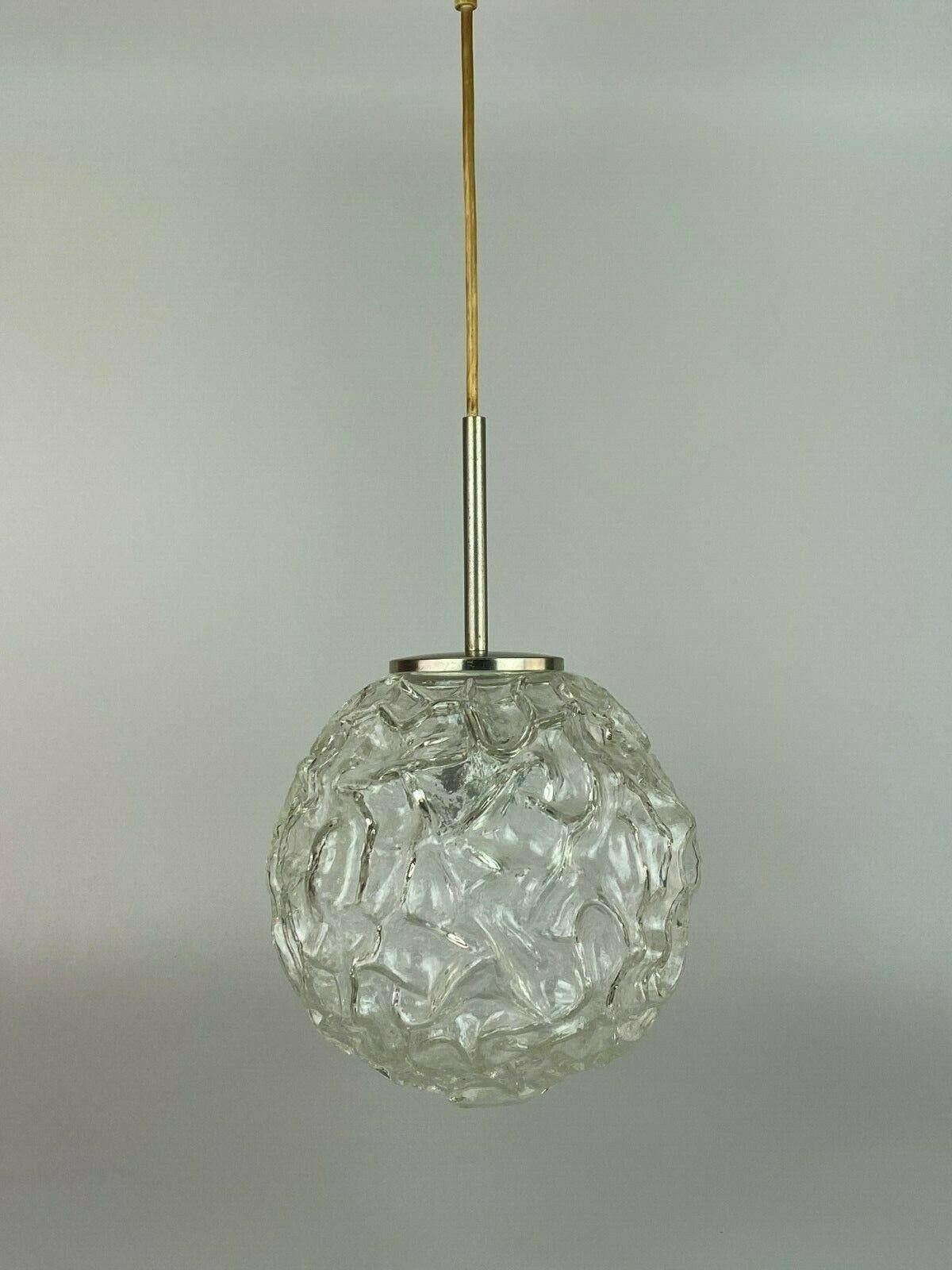 60s 70s lamp light ceiling lamp hanging lamp Hillebrand glass space age design

Object: hanging lamp

Manufacturer: Hillebrand

Condition: good - vintage

Age: around 1960-1970

Dimensions:

Diameter = 24cm
Height = 70cm

Other