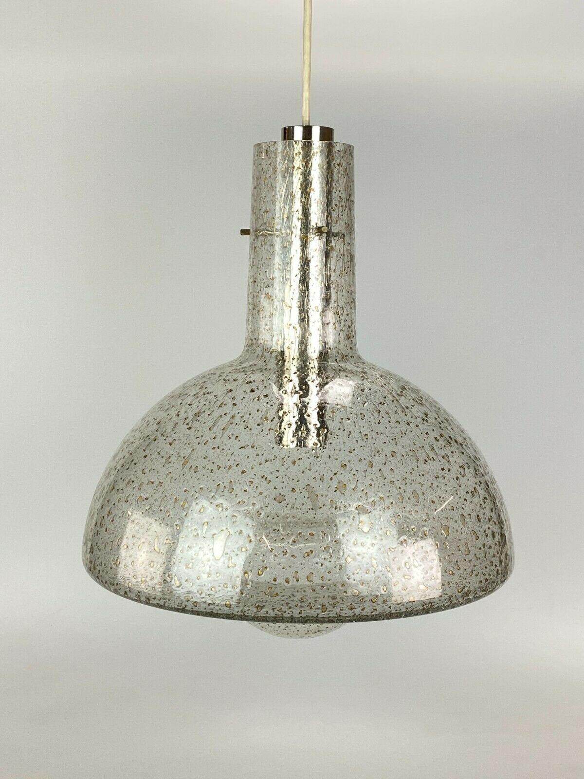 Swiss 60s 70s Lamp Light Ceiling Lamp Hanging Lamp Temde Glass Space Age Design For Sale
