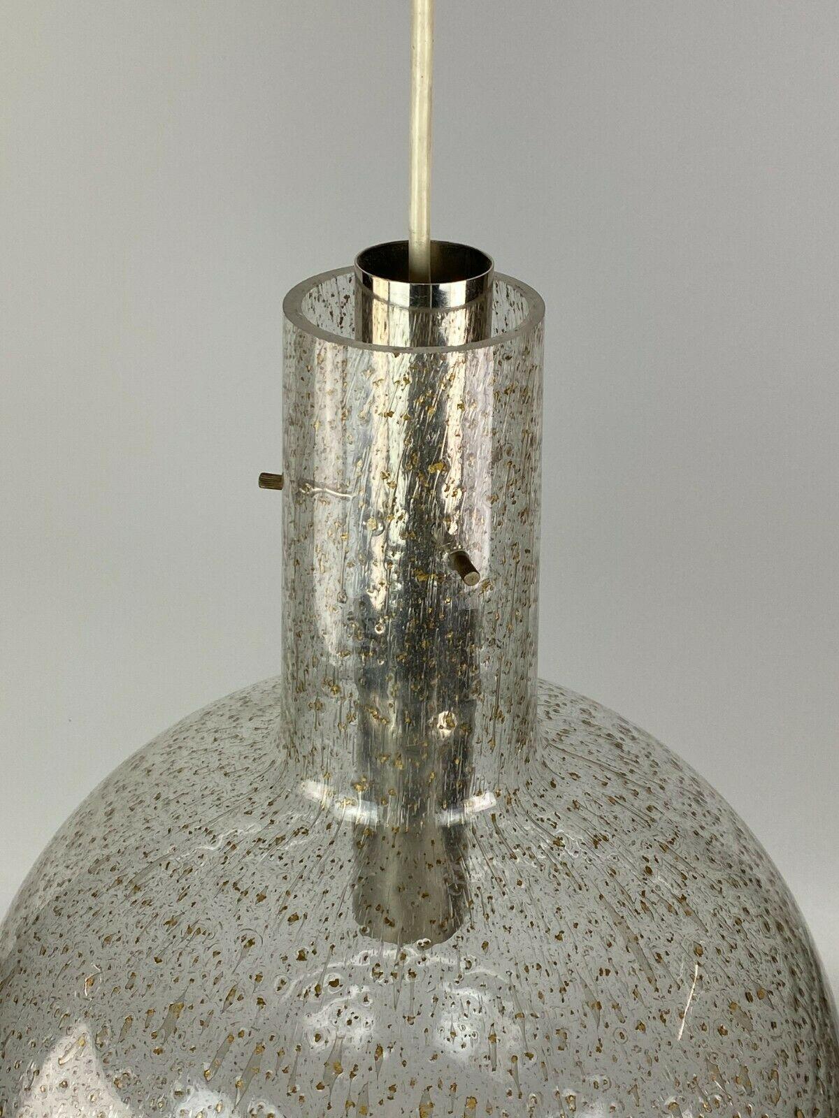 60s 70s Lamp Light Ceiling Lamp Hanging Lamp Temde Glass Space Age Design In Good Condition For Sale In Neuenkirchen, NI