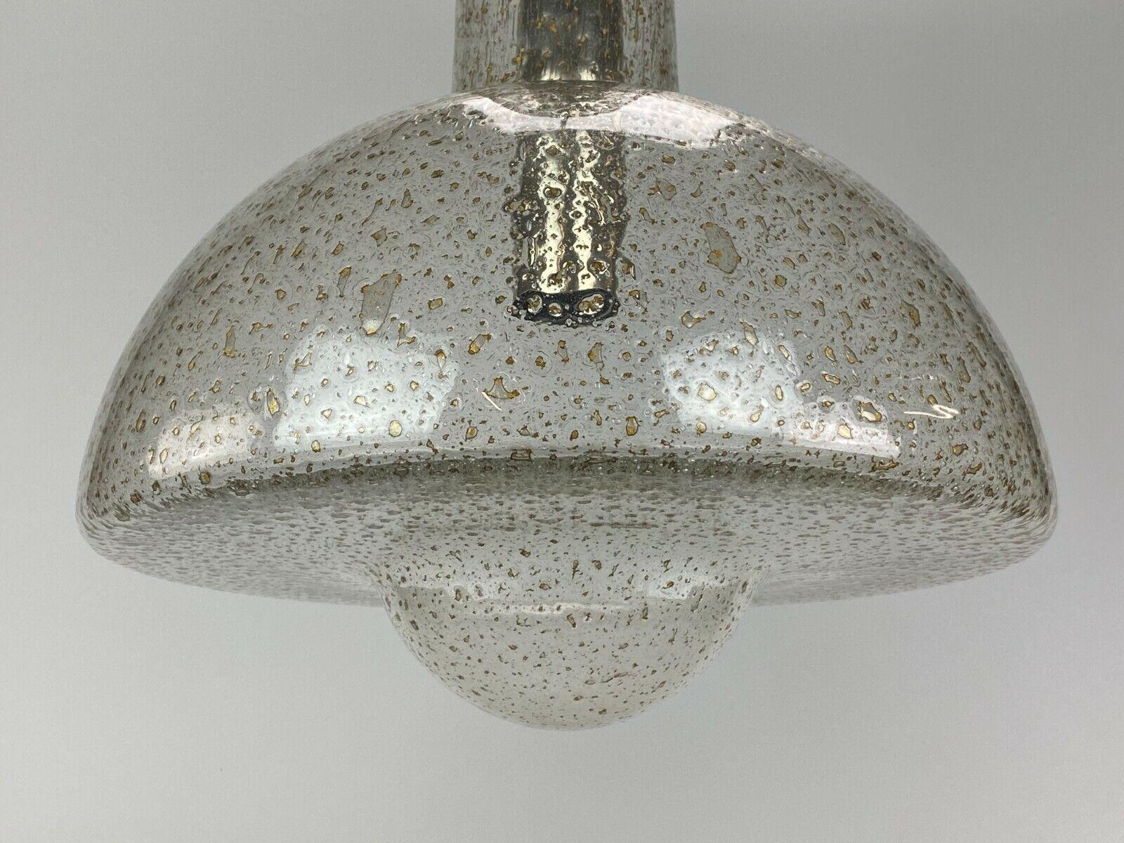 Metallo Lampada anni '60-'70 Lampada da soffitto Lampada a sospensione Temde Glass Space Age Design in vendita