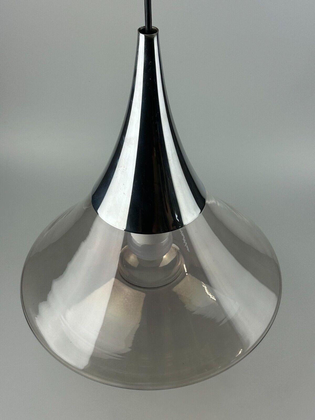 Late 20th Century 60s 70s lamp light ceiling lamp Limburg Germany glass space age design For Sale