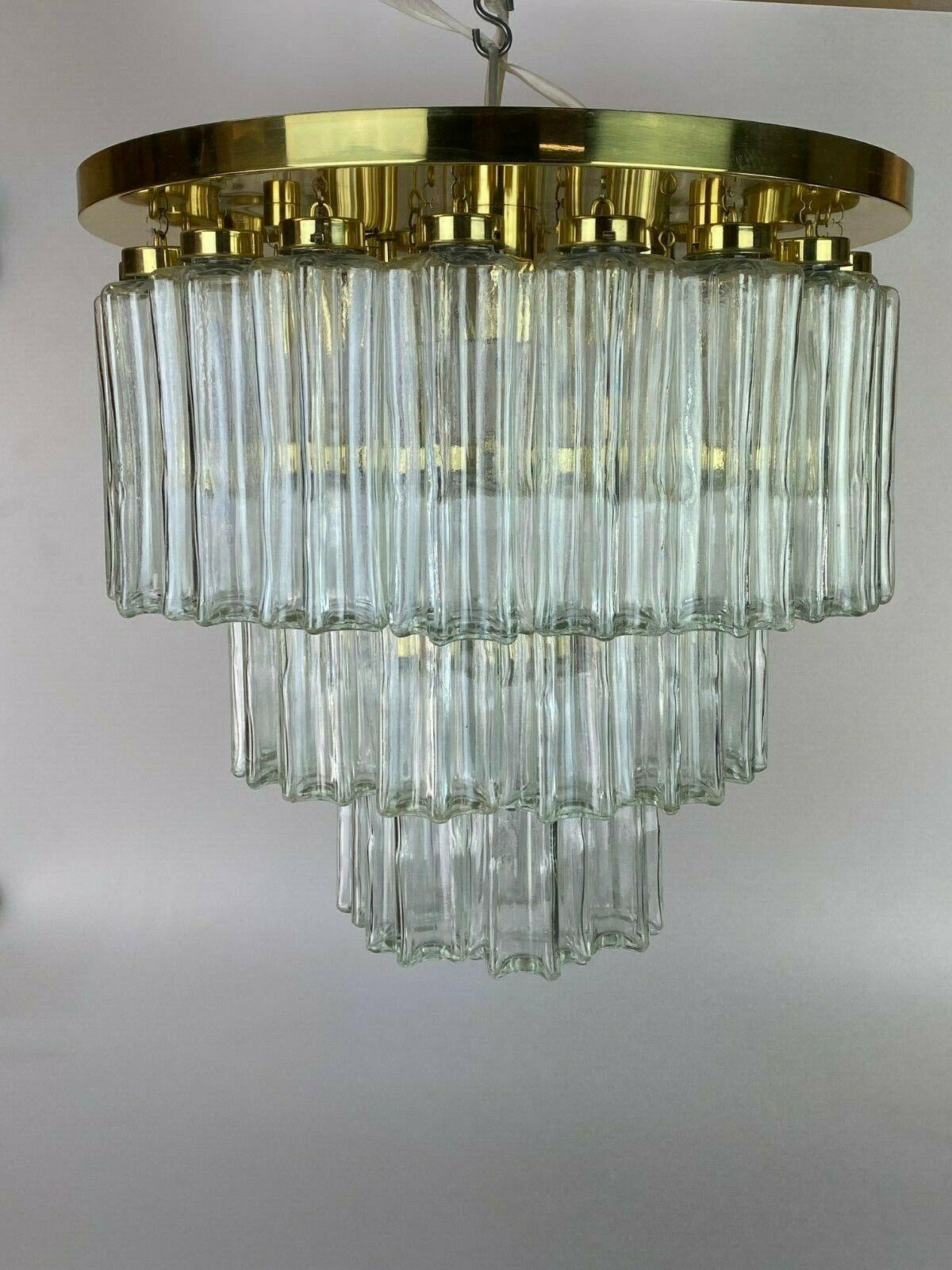Lampe à suspension des années 60 et 70, design lustre en verre Limburg en vente 4