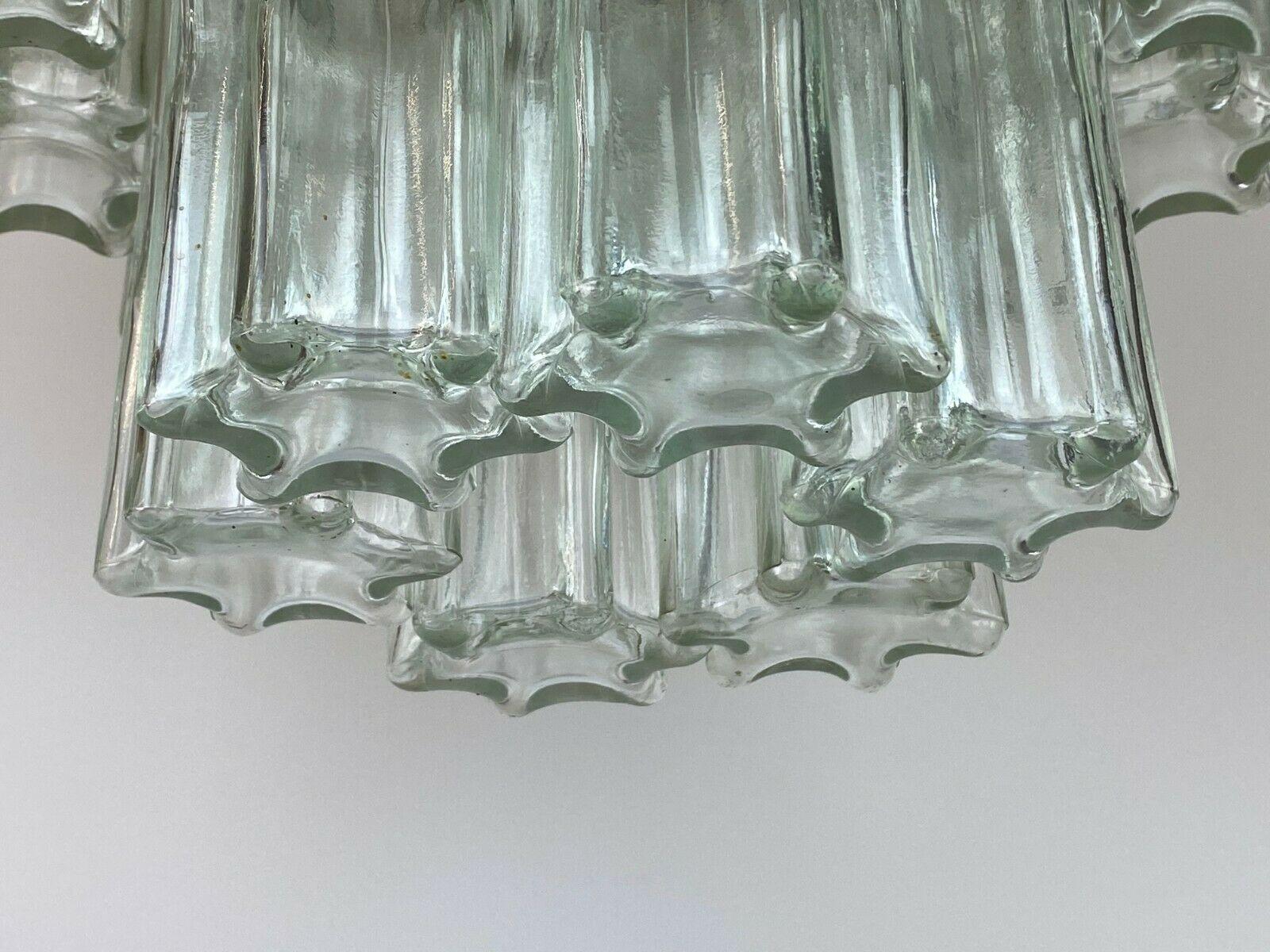 Lampe à suspension des années 60 et 70, design lustre en verre Limburg en vente 1