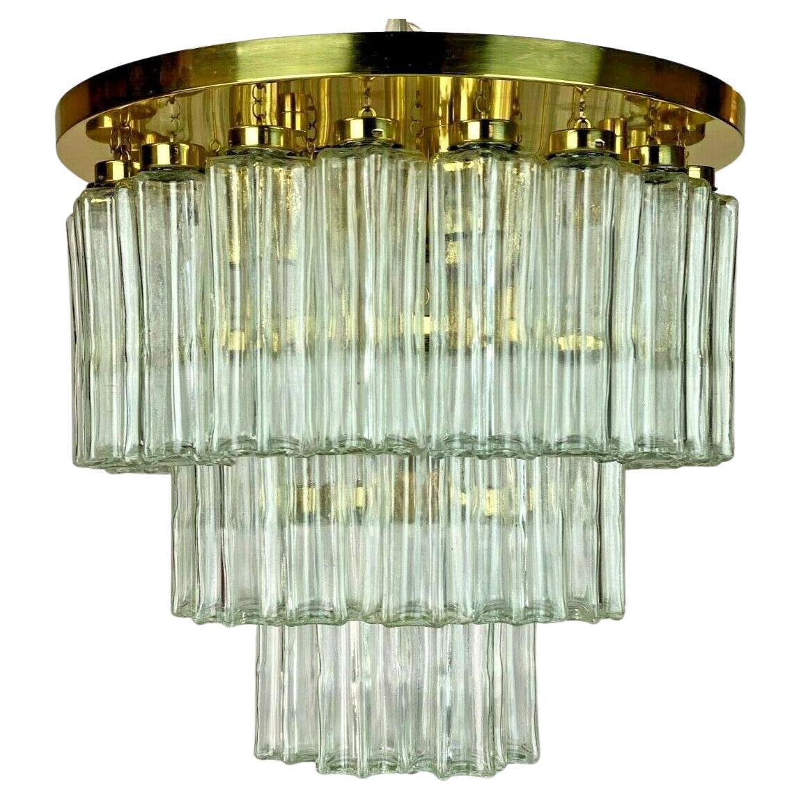 Lampe à suspension des années 60 et 70, design lustre en verre Limburg en vente
