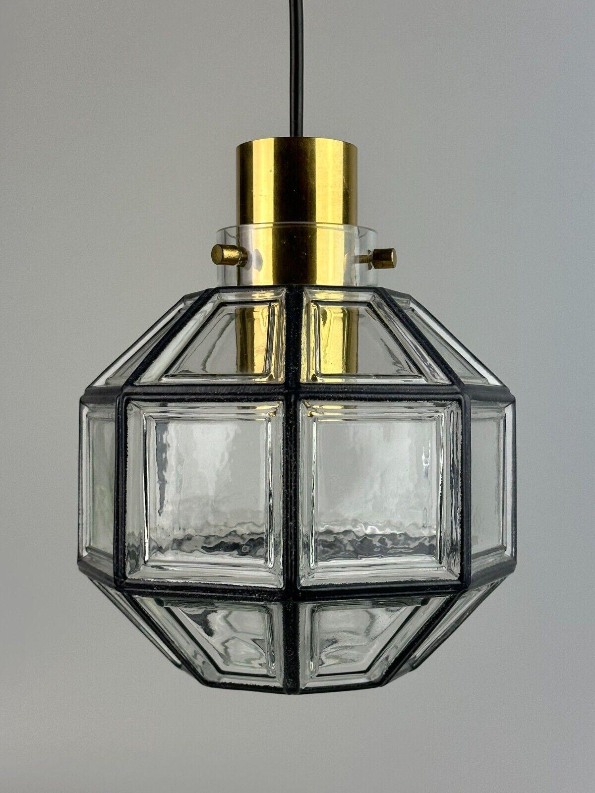 Late 20th Century 60s 70s lamp light ceiling lamp Limburg glass space age design 60s 70s