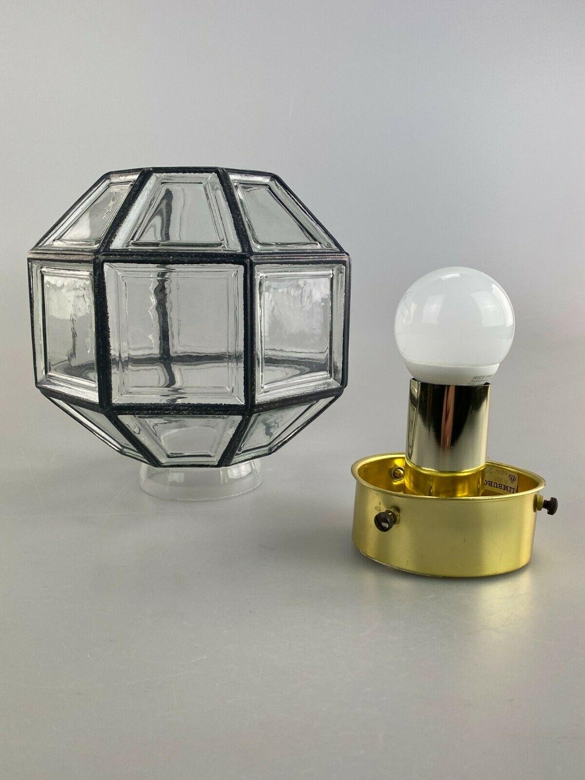 60s 70s Lamp Light Ceiling Lamp Limburg Glass Space Age Design  For Sale 4