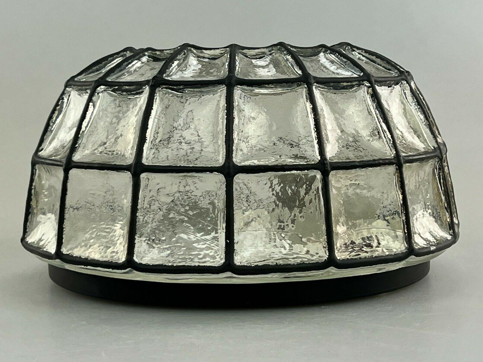 Late 20th Century 60s 70s Lamp Light Ceiling Lamp Limburg Glass Space Age Design 