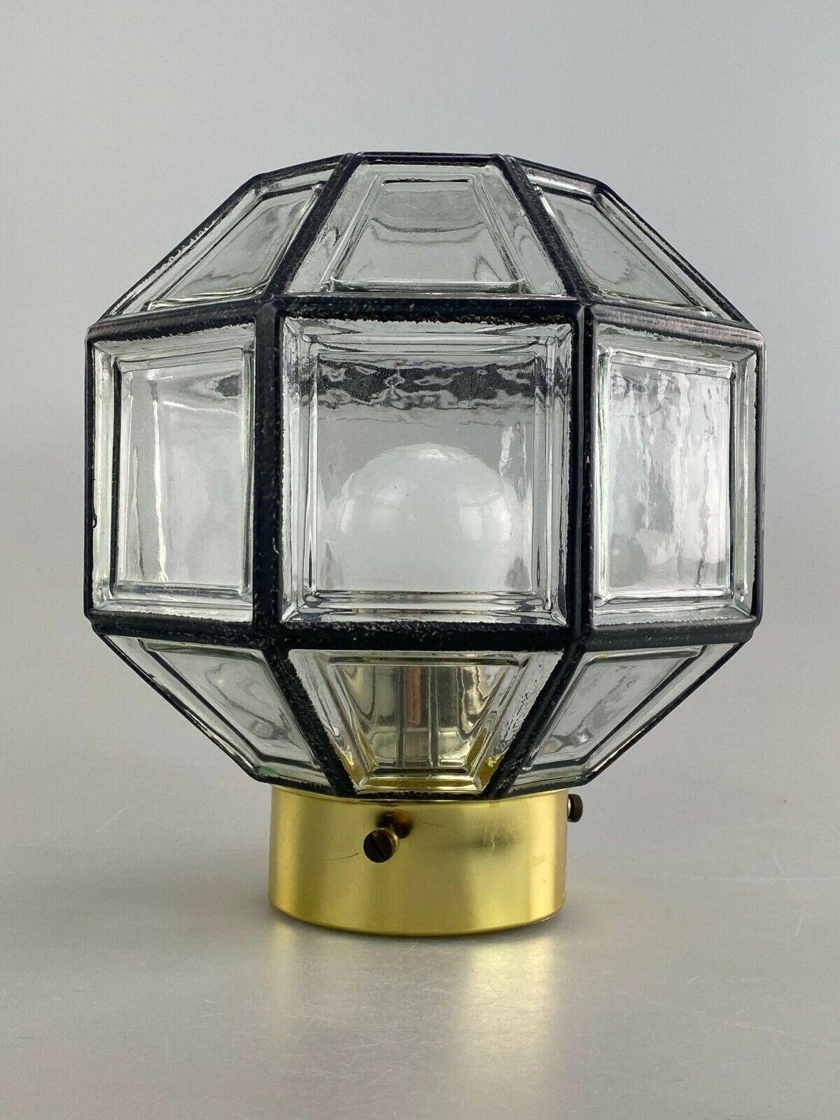 Metal 60s 70s Lamp Light Ceiling Lamp Limburg Glass Space Age Design  For Sale