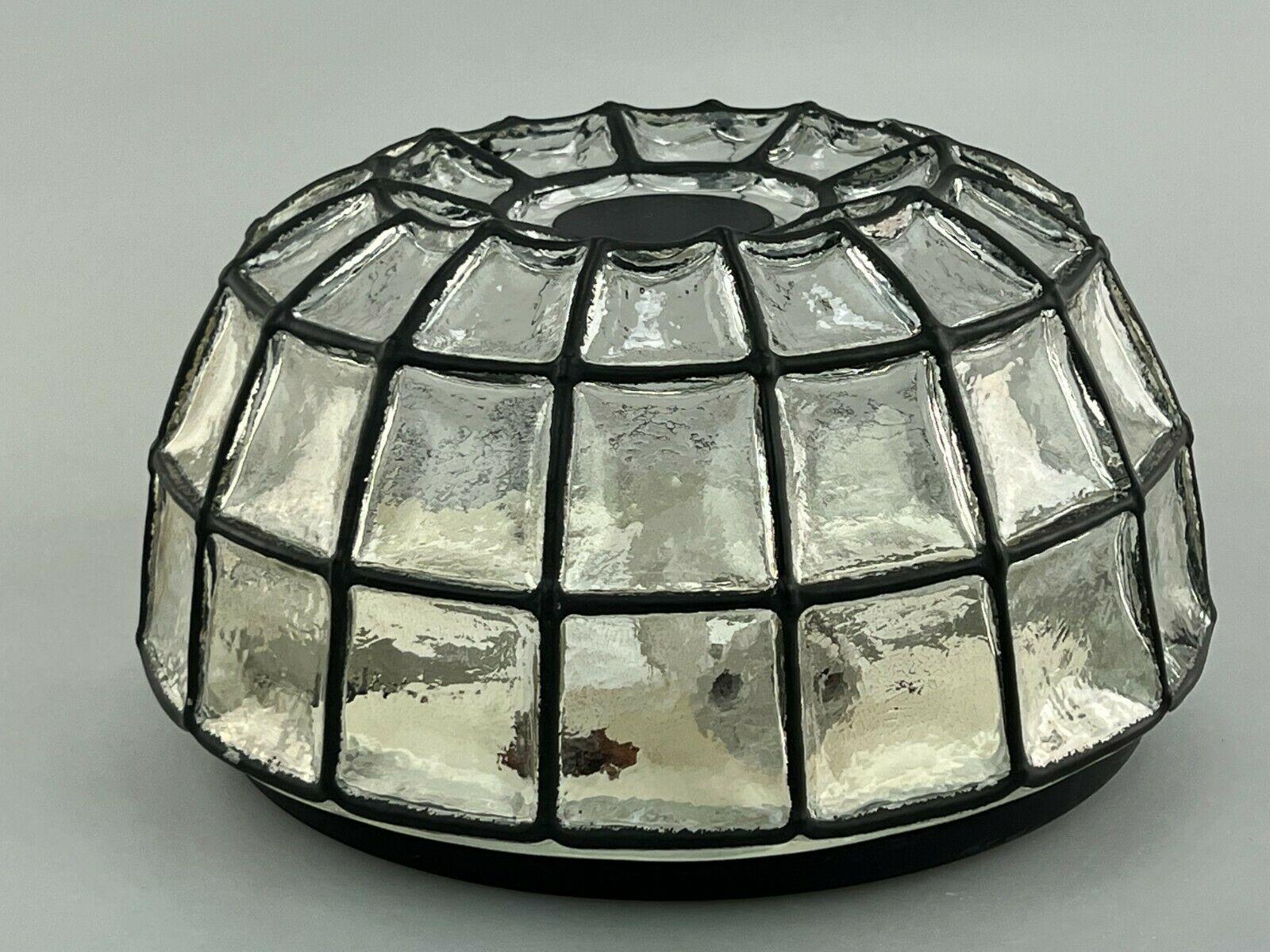 Metal 60s 70s Lamp Light Ceiling Lamp Limburg Glass Space Age Design 
