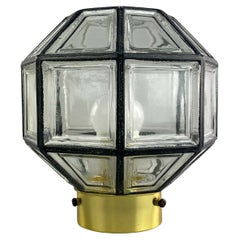 Vintage 60s 70s Lamp Light Ceiling Lamp Limburg Glass Space Age Design 