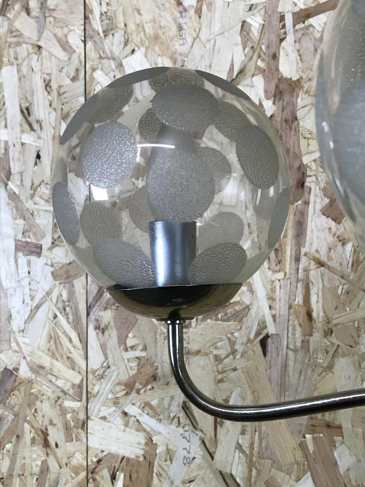 60s 70s Lamp Light Floor Lamp Metal Glass Space Age Design For Sale 1