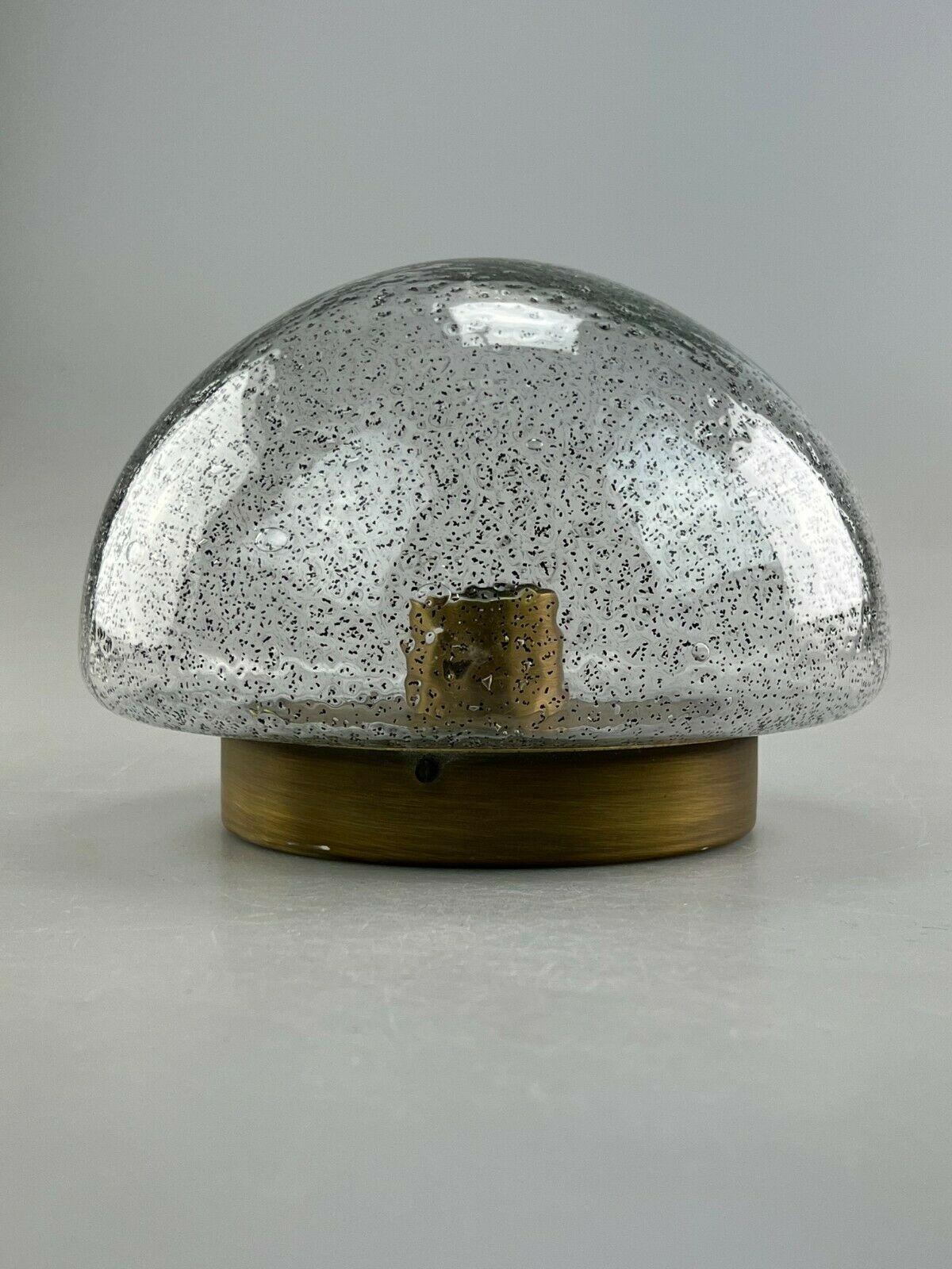 German 60s 70s Lamp Light Flush Mount Wall Lamp Hillebrand Space Age Design