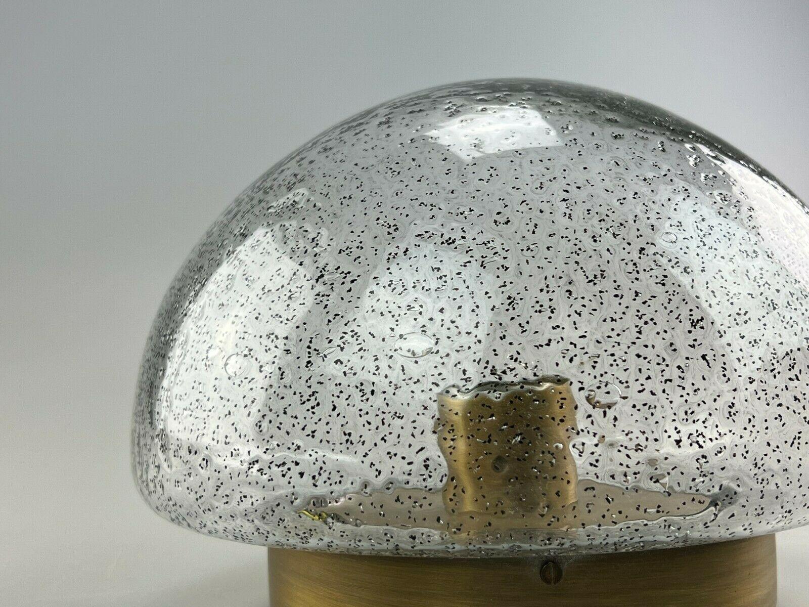Brass 60s 70s Lamp Light Flush Mount Wall Lamp Hillebrand Space Age Design